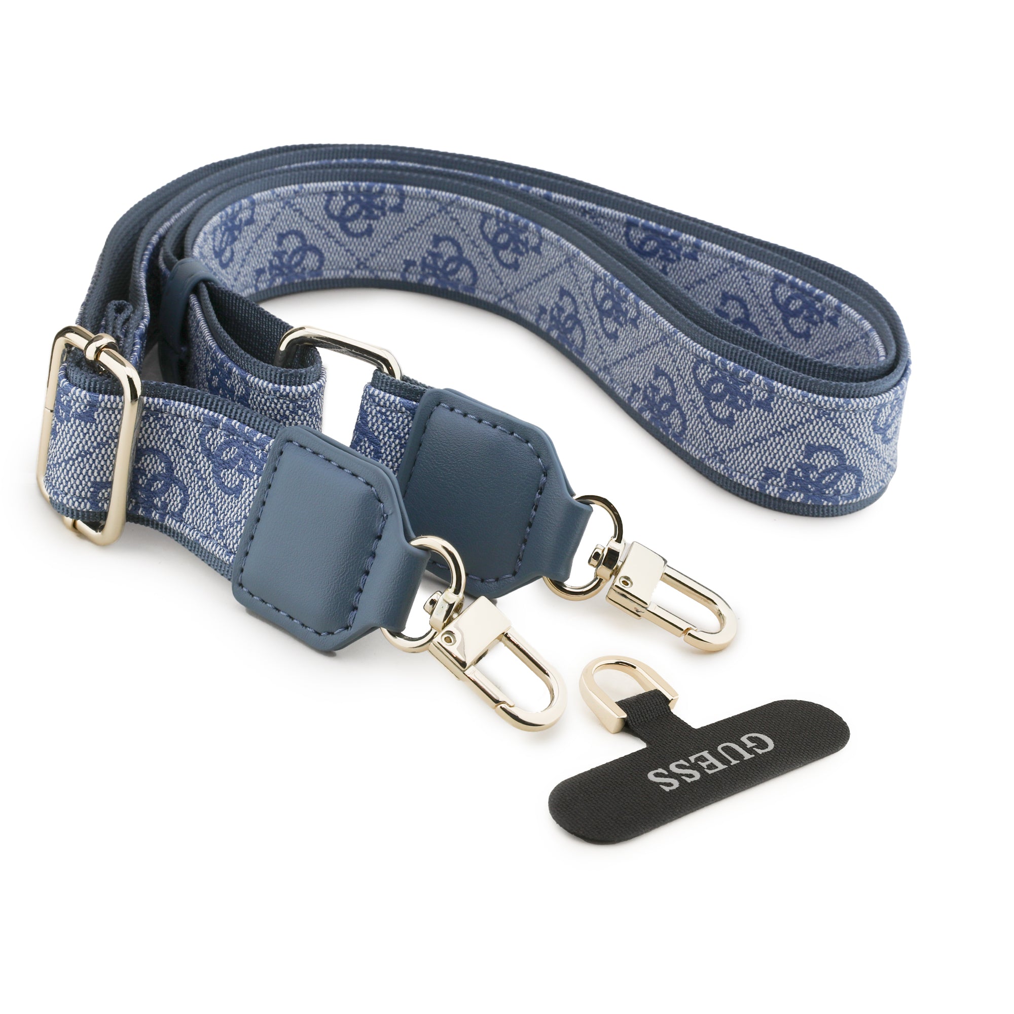 GUESS GUHMP17LP4G4DCSB HardCase MagSafe 4G PU W/ Strass Logo & Big Strap Metal Buttons Blue iPhone 17 Pro