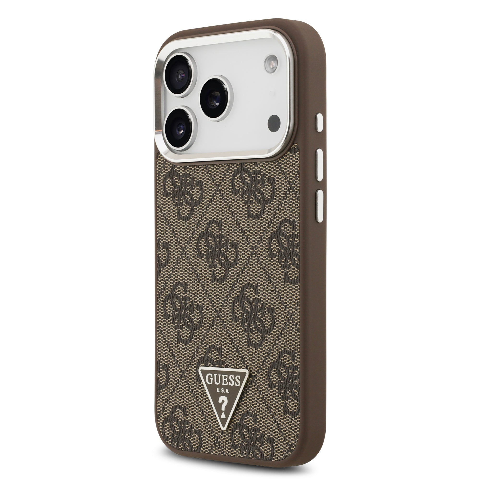 GUESS GUHMP17LP4TSRCMW HardCaseC MagSafe 4G PU W/ Triangle Logo SL Brown iPhone 17 Pro