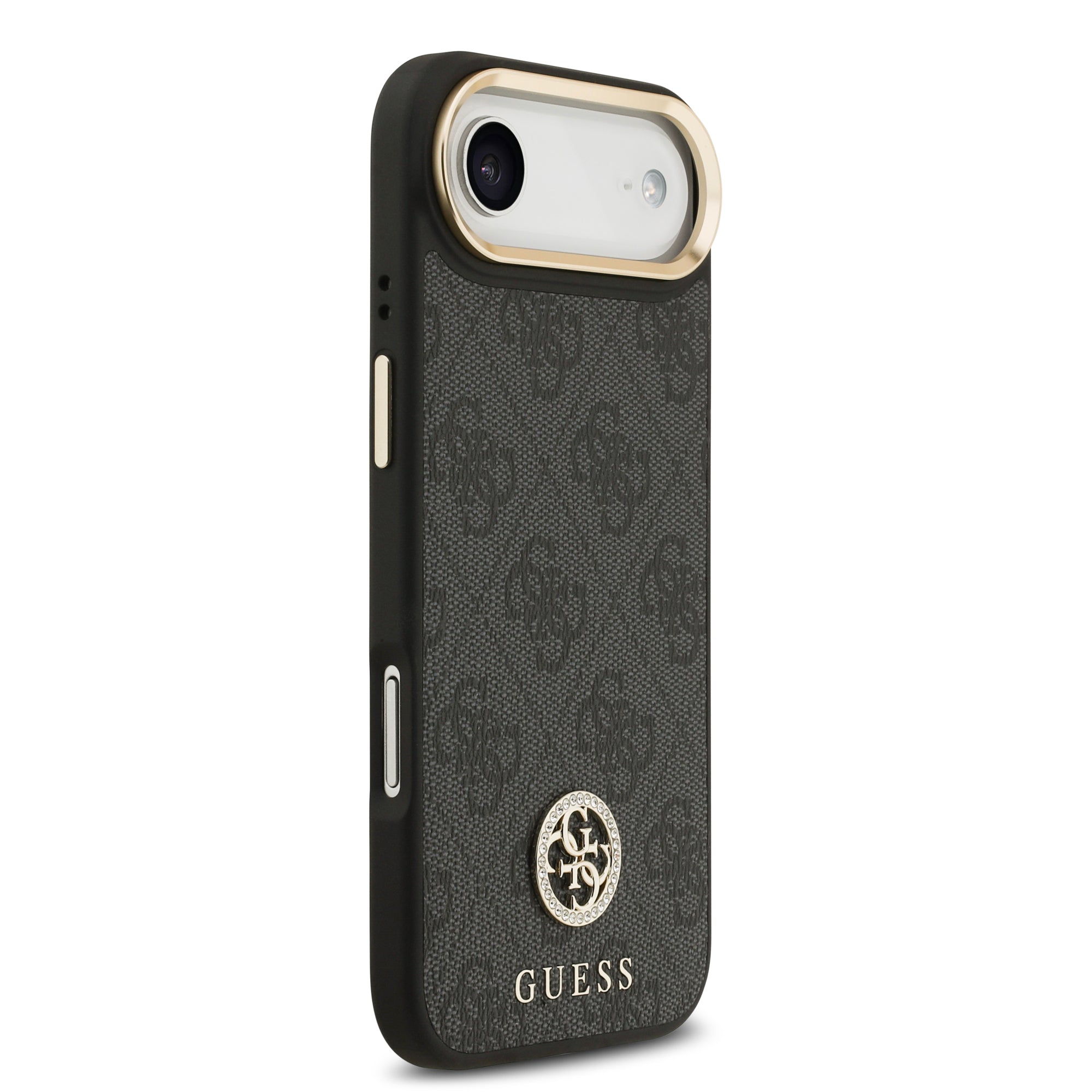 GUESS GUHMP17MP4GRMDEK HardCase MagSafe PU W/ 4G PU Strass Logo Black iPhone 17 Air