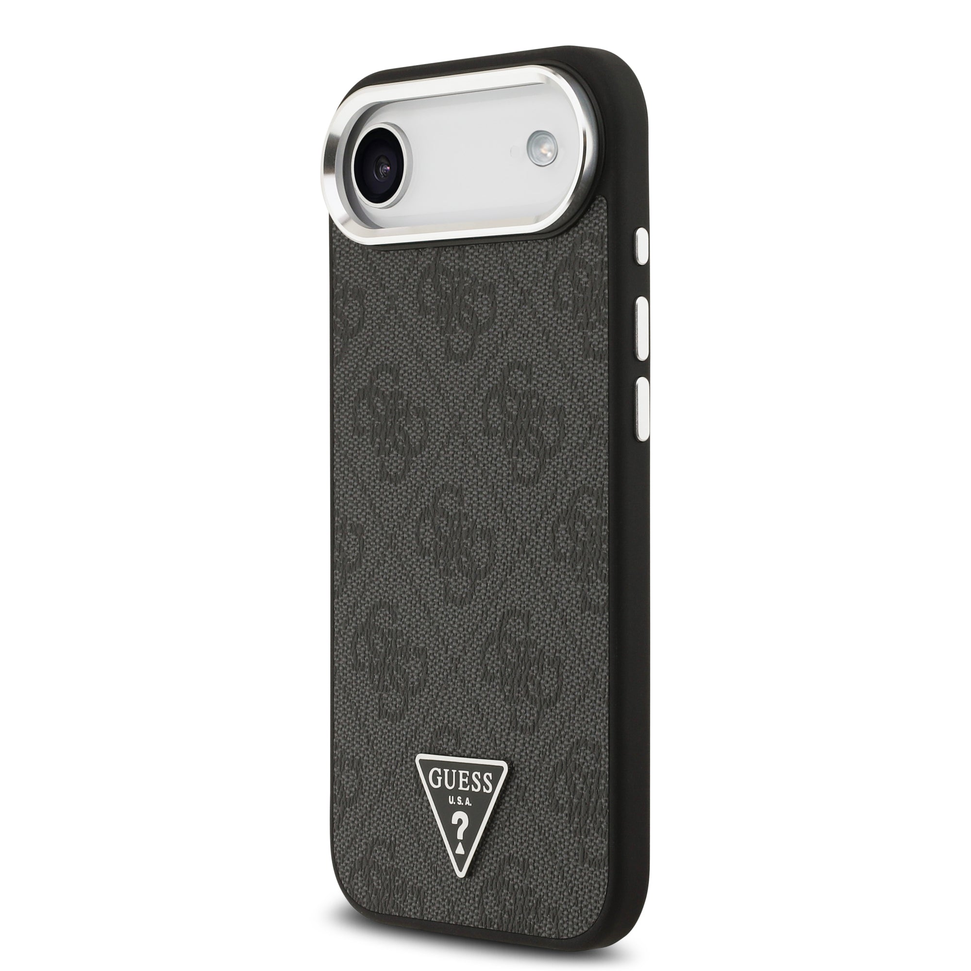 GUESS GUHMP17MP4TSRCMK Hardcase MagSafe 4G PU W/ Triangle Logo SL Black iPhone 17 Air