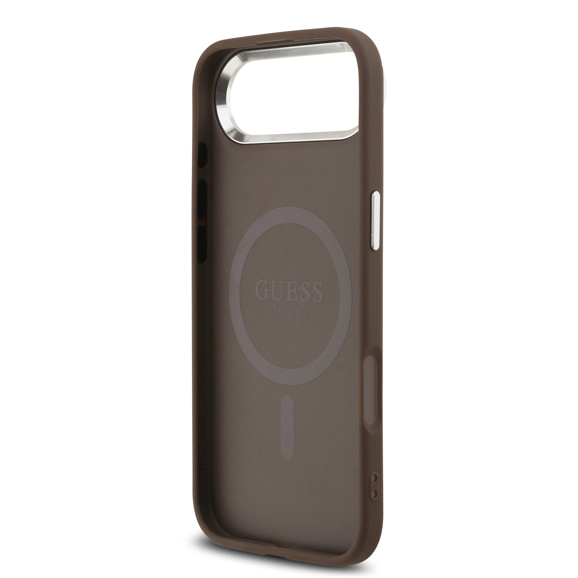 GUESS GUHMP17MP4TSRCMW Hardcase MagSafe 4G PU W/ Triangle Logo SL Brown iPhone 17 Air