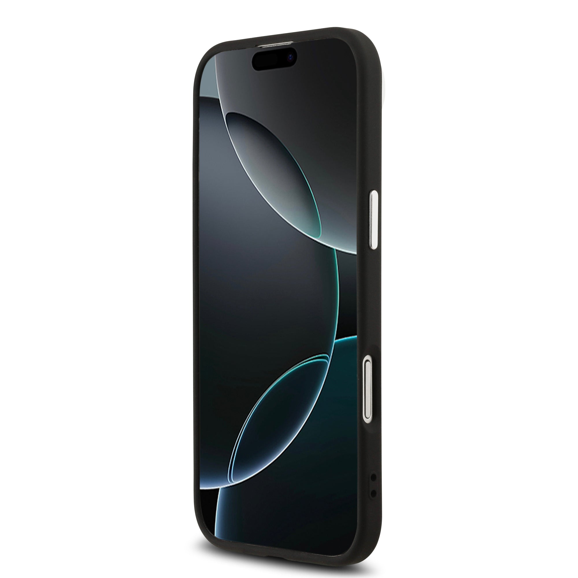 GUESS GUHMP17MPFGTSCMK HardCase MagSafe PU Glitter W/ Triangle Logo Black iPhone 17 Air