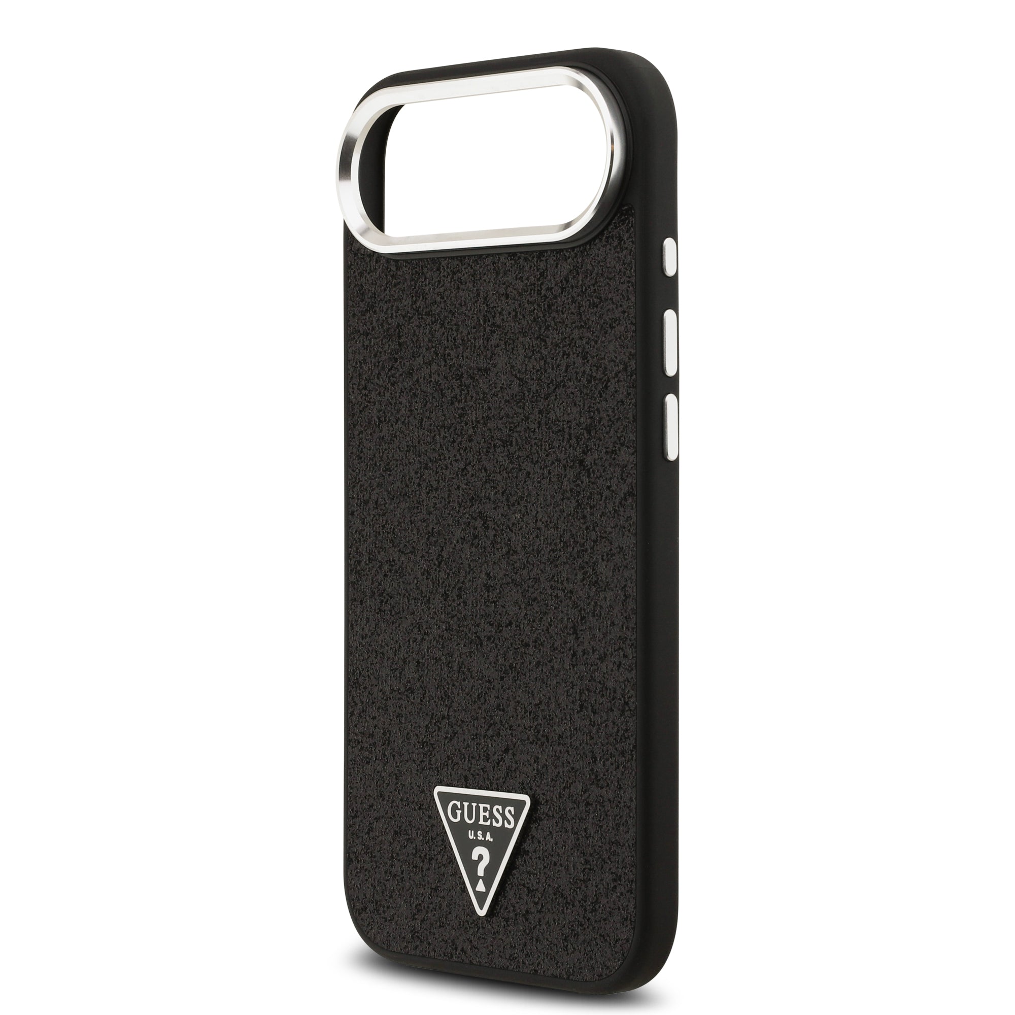 GUESS GUHMP17MPFGTSCMK HardCase MagSafe PU Glitter W/ Triangle Logo Black iPhone 17 Air