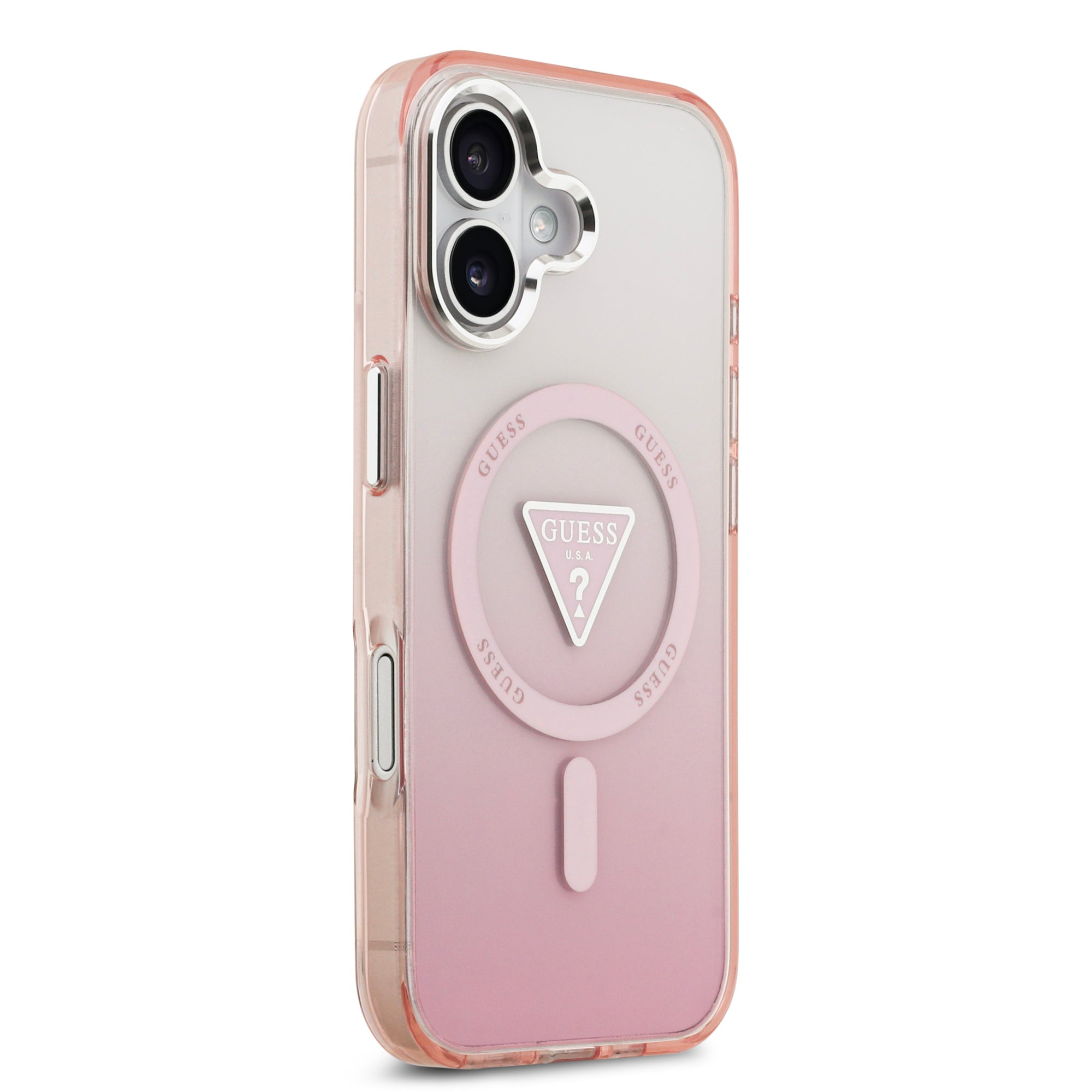 GUESS GUHMP17SHGTMLCGP HardCase MagSafe IML GRADIENT W/ Triangle Logo Pink iPhone 17