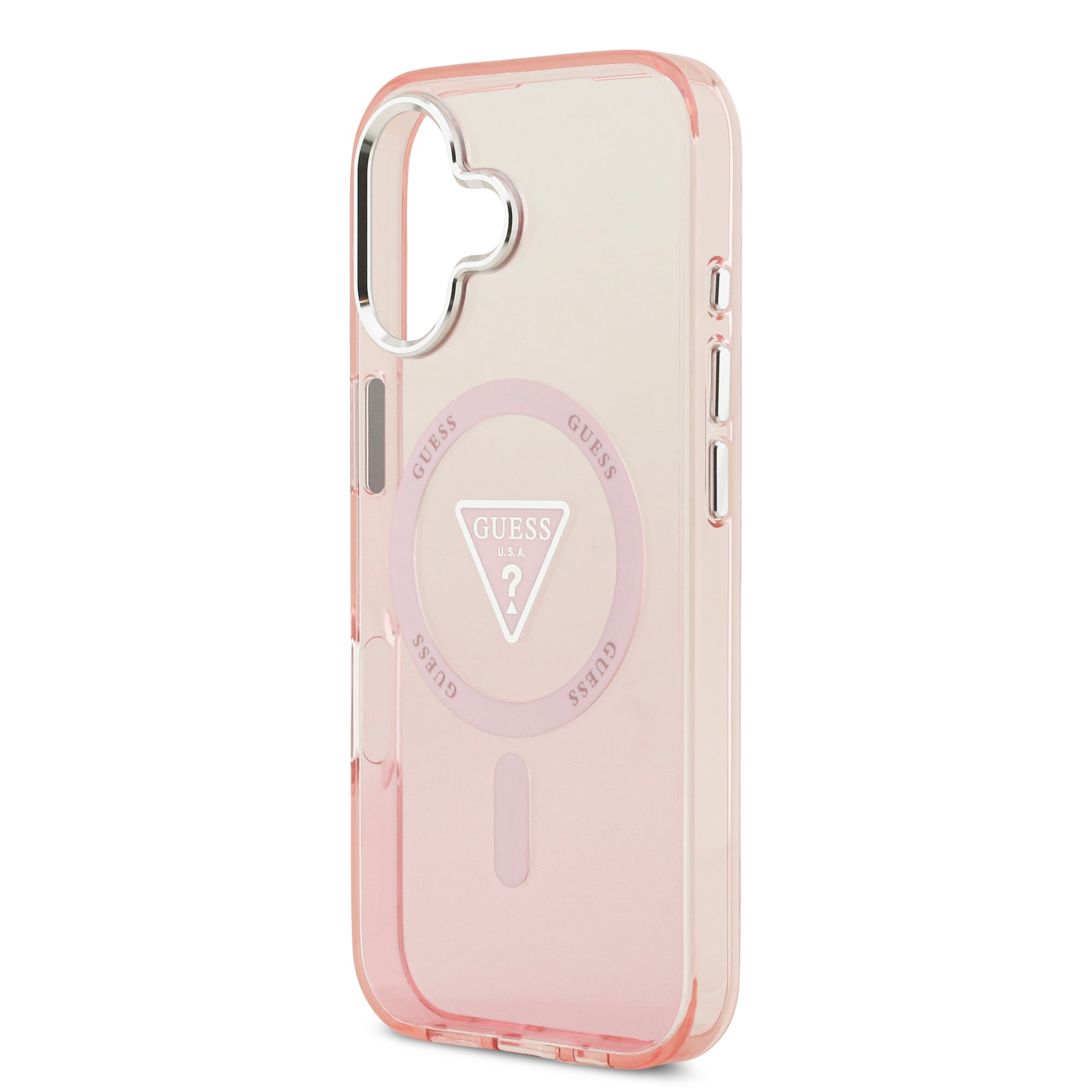 GUESS GUHMP17SHGTMLCGP HardCase MagSafe IML GRADIENT W/ Triangle Logo Pink iPhone 17