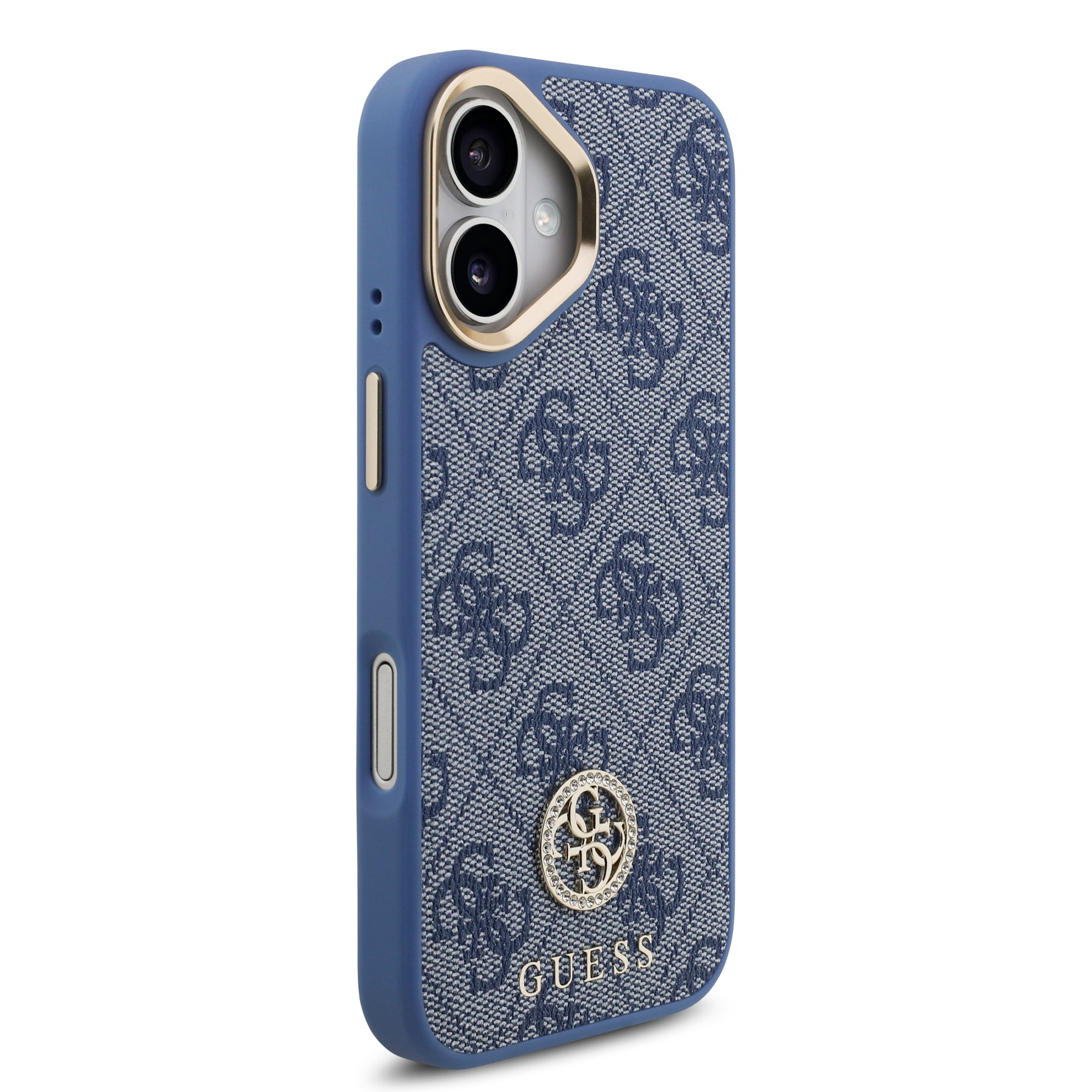 GUESS GUHMP17SP4G4DCSB HardCase MagSafe 4G PU W/ Strass Logo & Big Strap Metal Buttons Blue iPhone 17