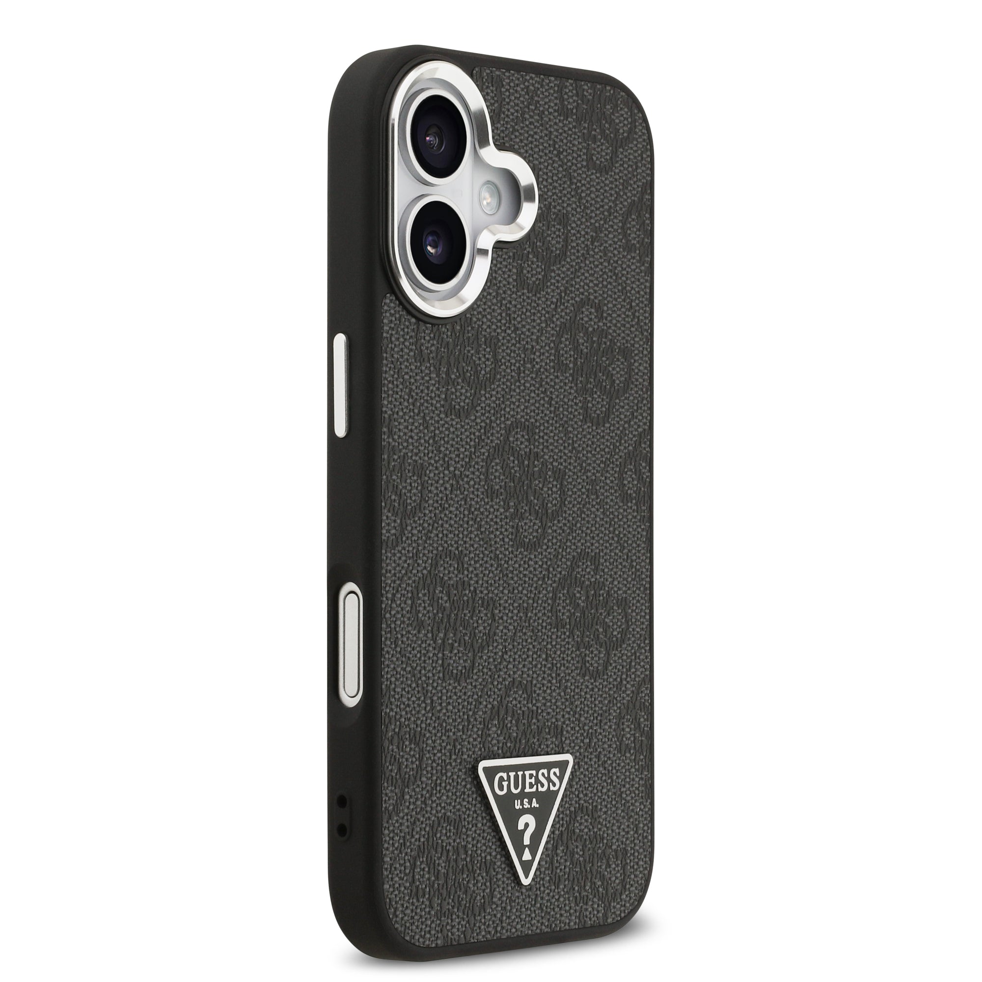 GUESS GUHMP17SP4TSRCMK HardCase MagSafe 4G PU W/ Triangle Logo SL Black iPhone 17