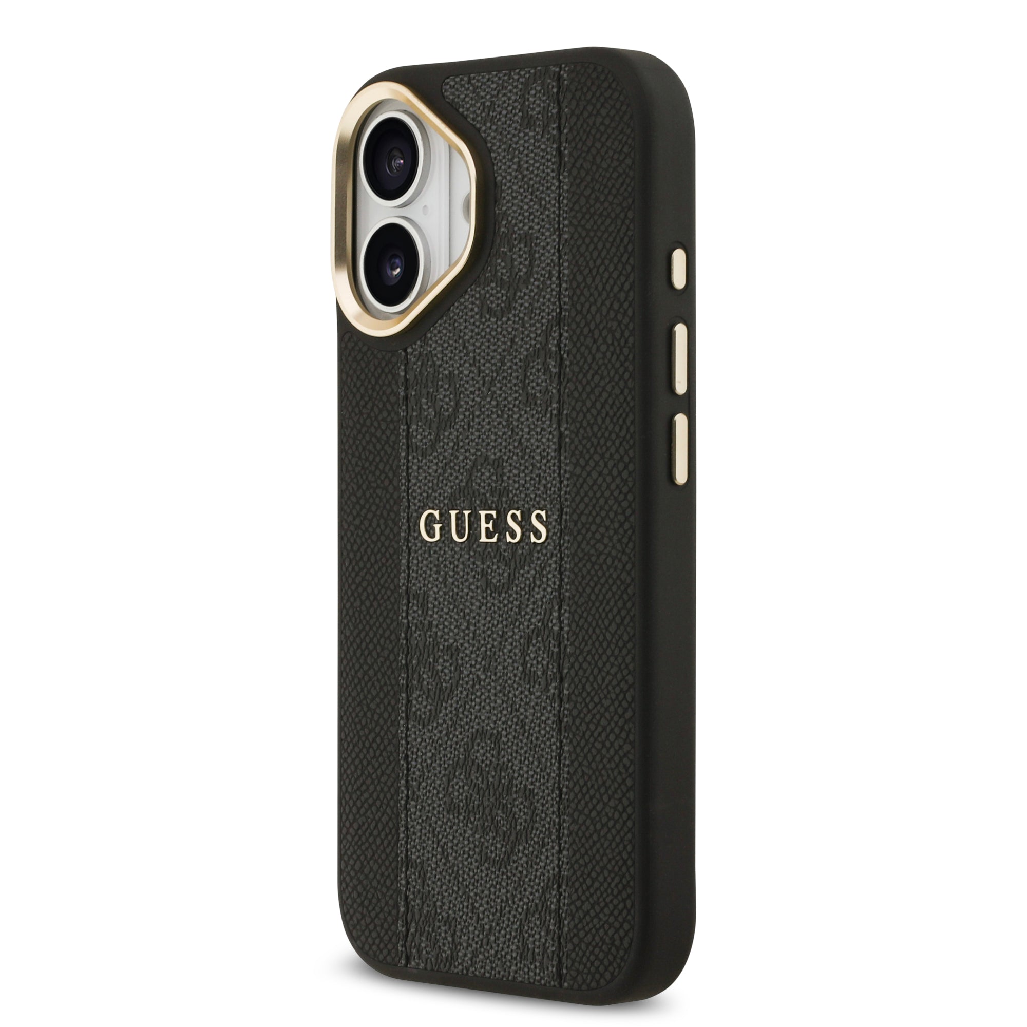 GUESS GUHMP17SPG4SEMCK HardCase MagSafe PU W/ 4G PU Stripe Black iPhone 17