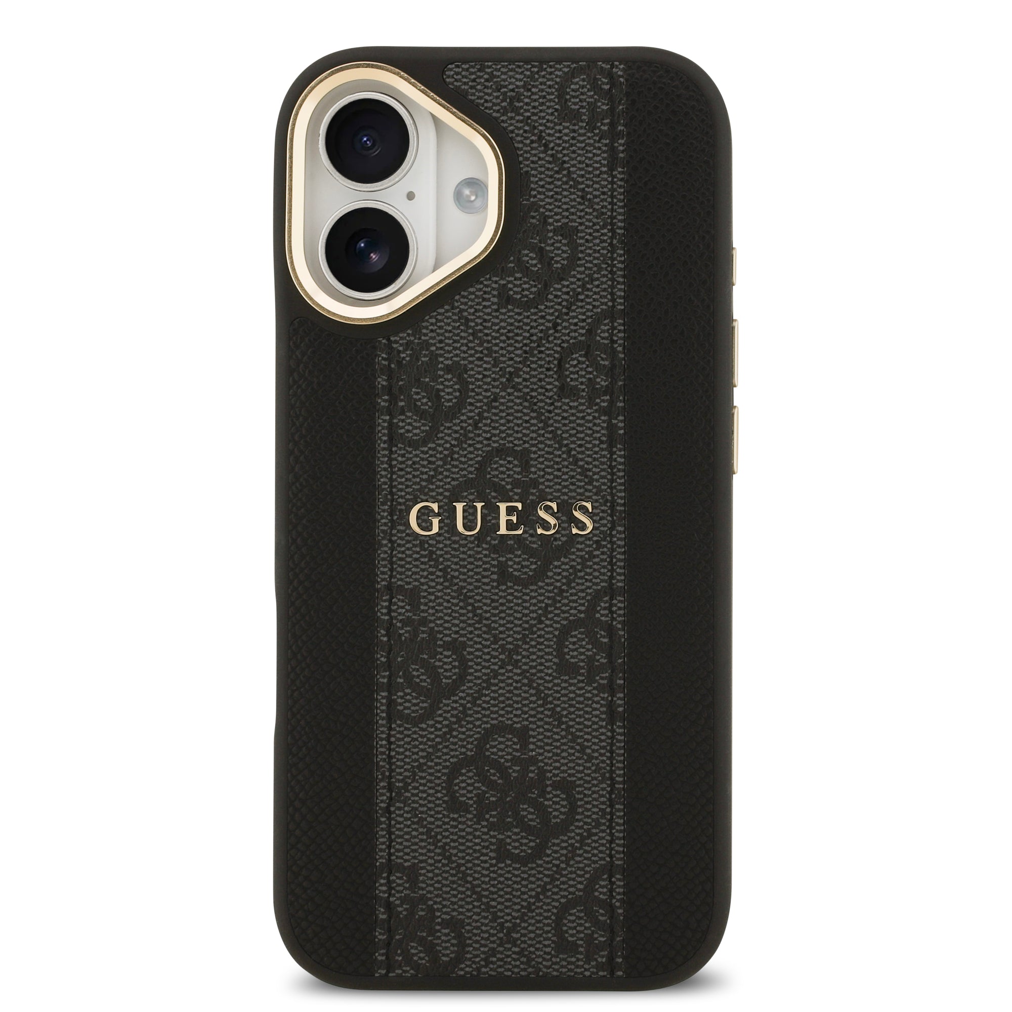 GUESS GUHMP17SPG4SEMCK HardCase MagSafe PU W/ 4G PU Stripe Black iPhone 17