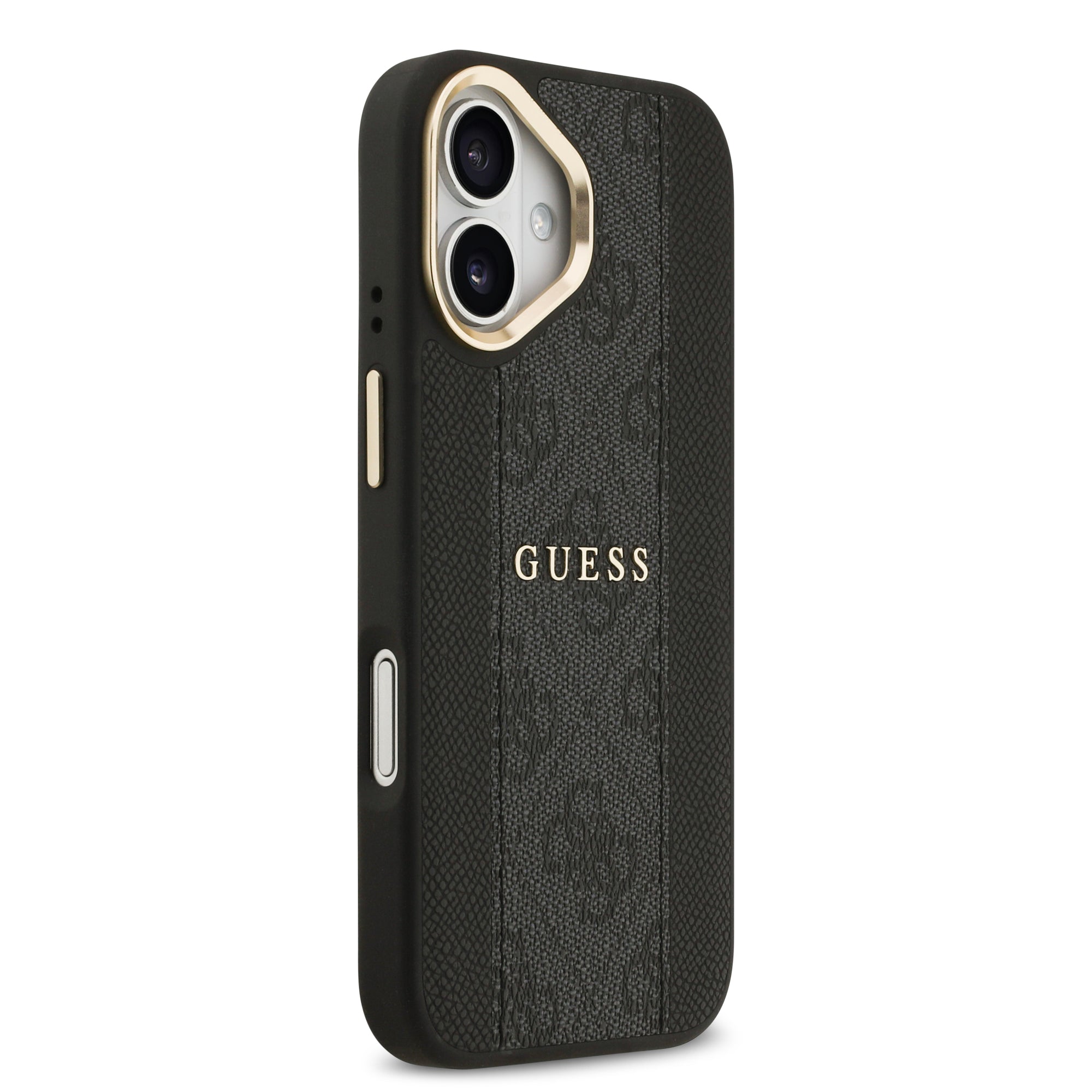 GUESS GUHMP17SPG4SEMCK HardCase MagSafe PU W/ 4G PU Stripe Black iPhone 17