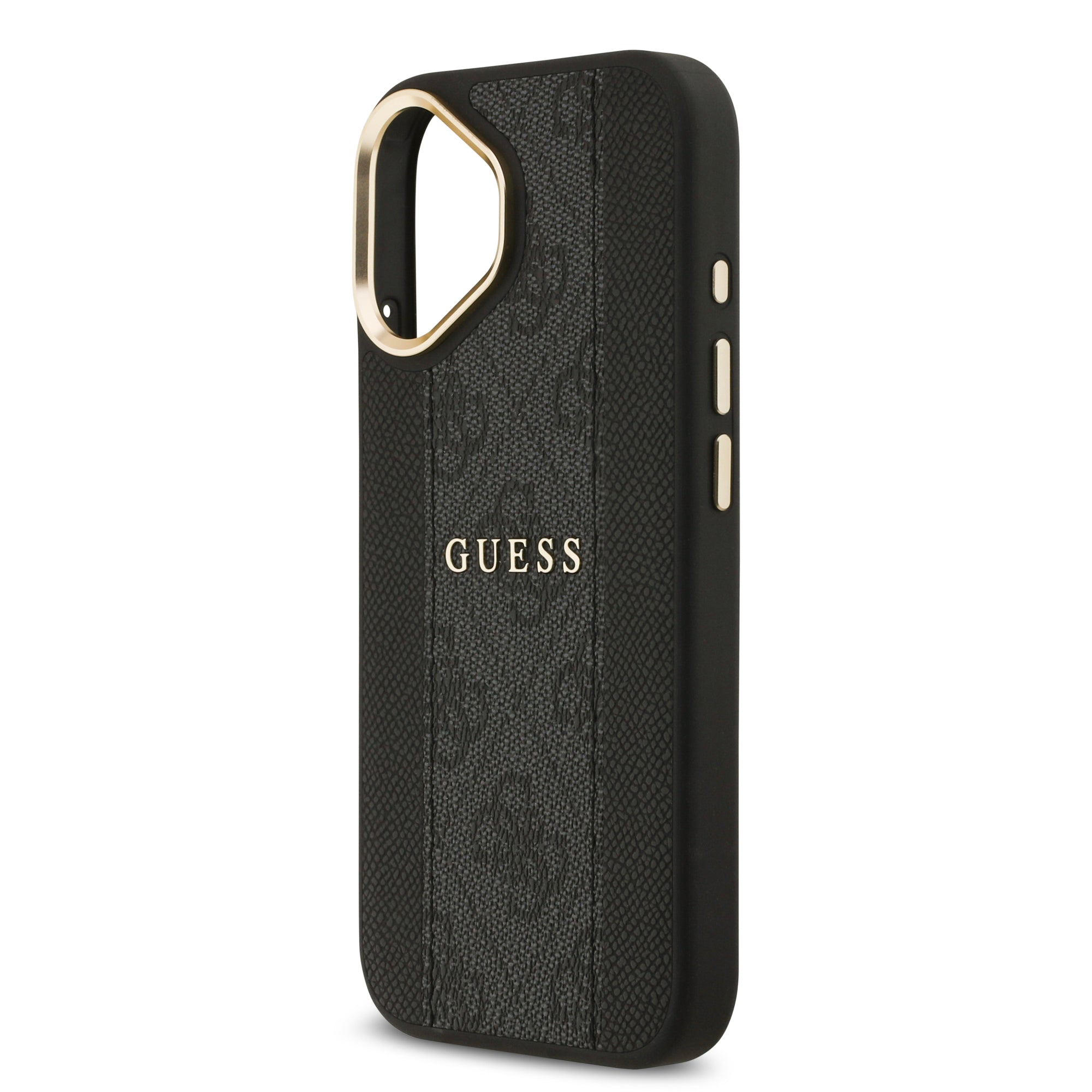 GUESS GUHMP17SPG4SEMCK HardCase MagSafe PU W/ 4G PU Stripe Black iPhone 17