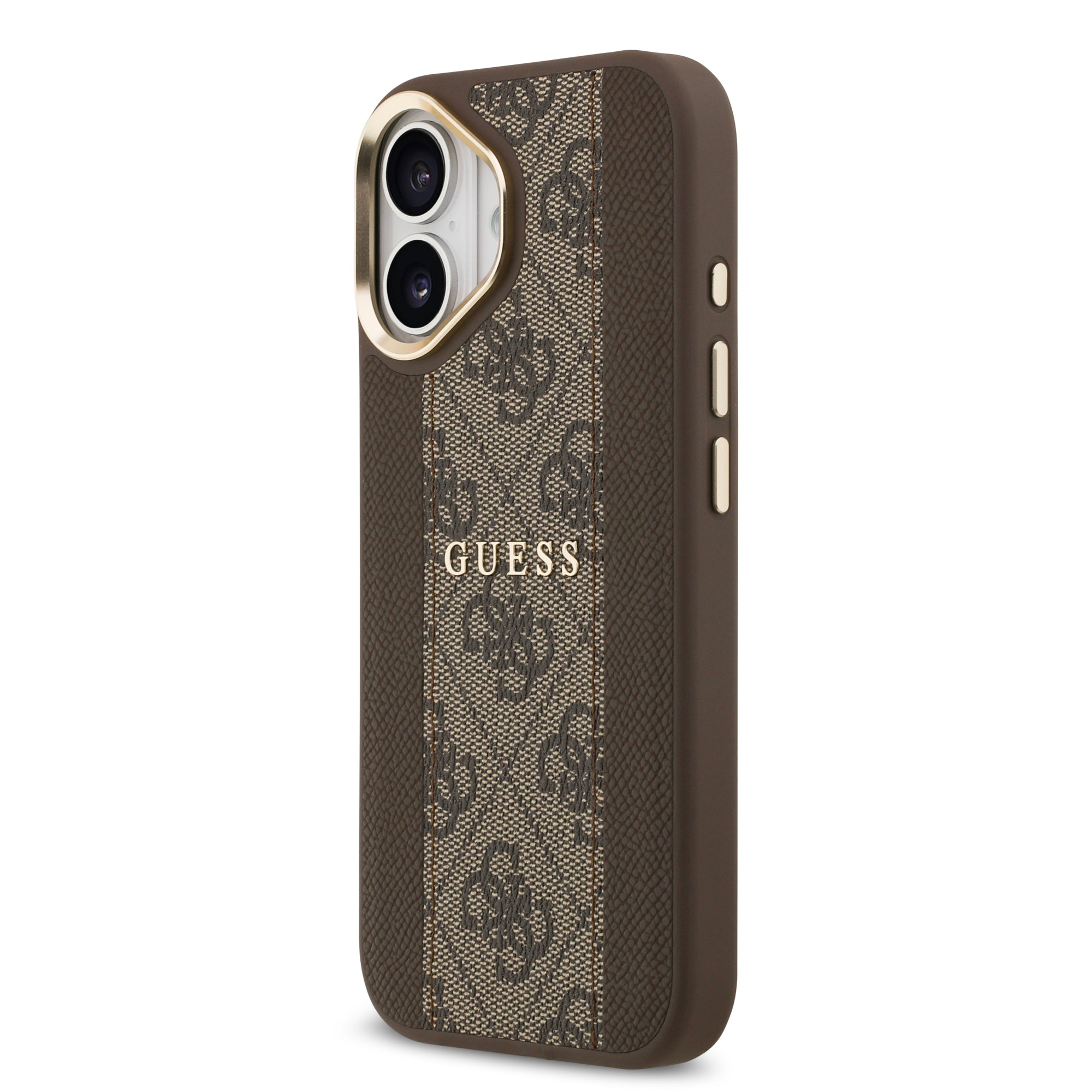 GUESS GUHMP17SPG4SEMCW HardCase MagSafe PU W/ 4G PU Stripe Brown iPhone 17