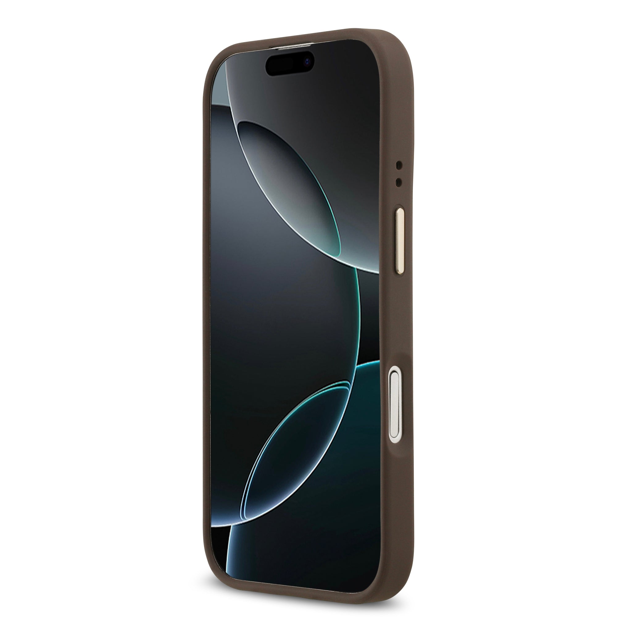 GUESS GUHMP17SPG4SEMCW HardCase MagSafe PU W/ 4G PU Stripe Brown iPhone 17