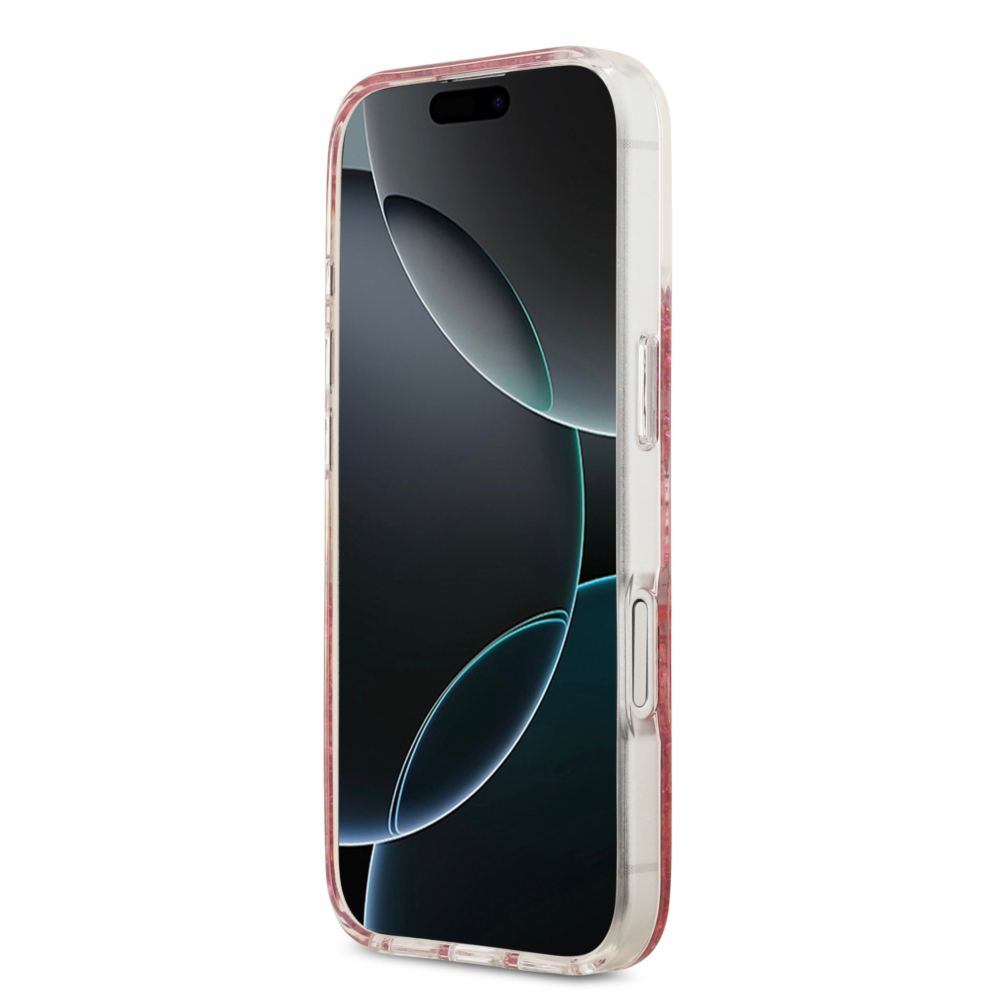 GUESS GUHMP17SRGRGEP HardCase MagSafe RESIN BOTTOM Glitter Pink iPhone 17