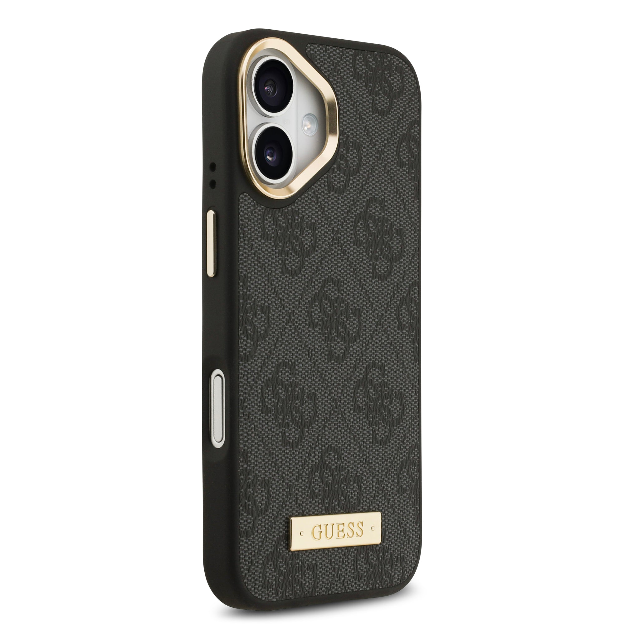 GUESS GUHMP17SU4GPRK HardCase MagSafe 4G PU Logo Plate Black iPhone 17