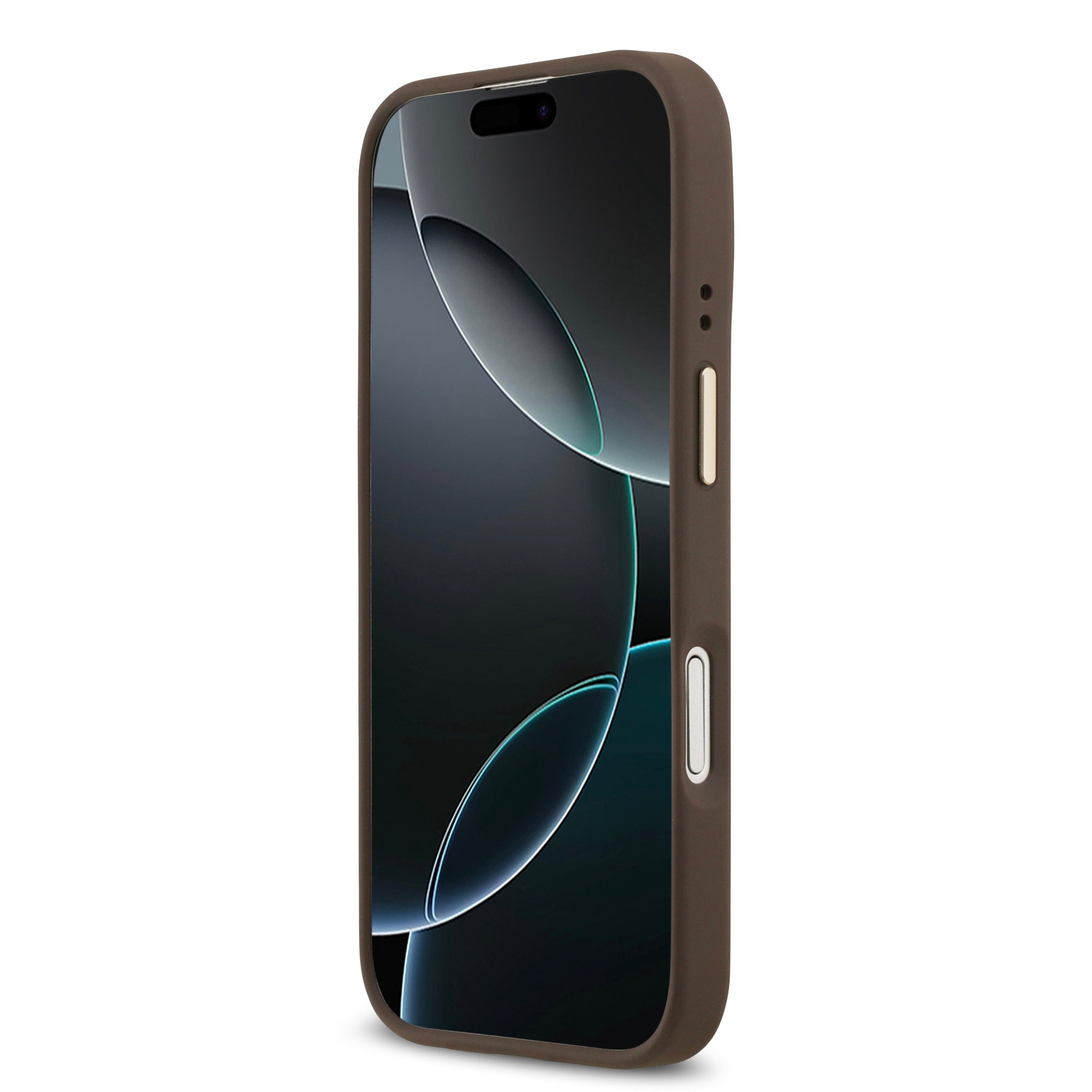 GUESS GUHMP17SU4GPRW HardCase MagSafe 4G PU Logo Plate Brown iPhone 17