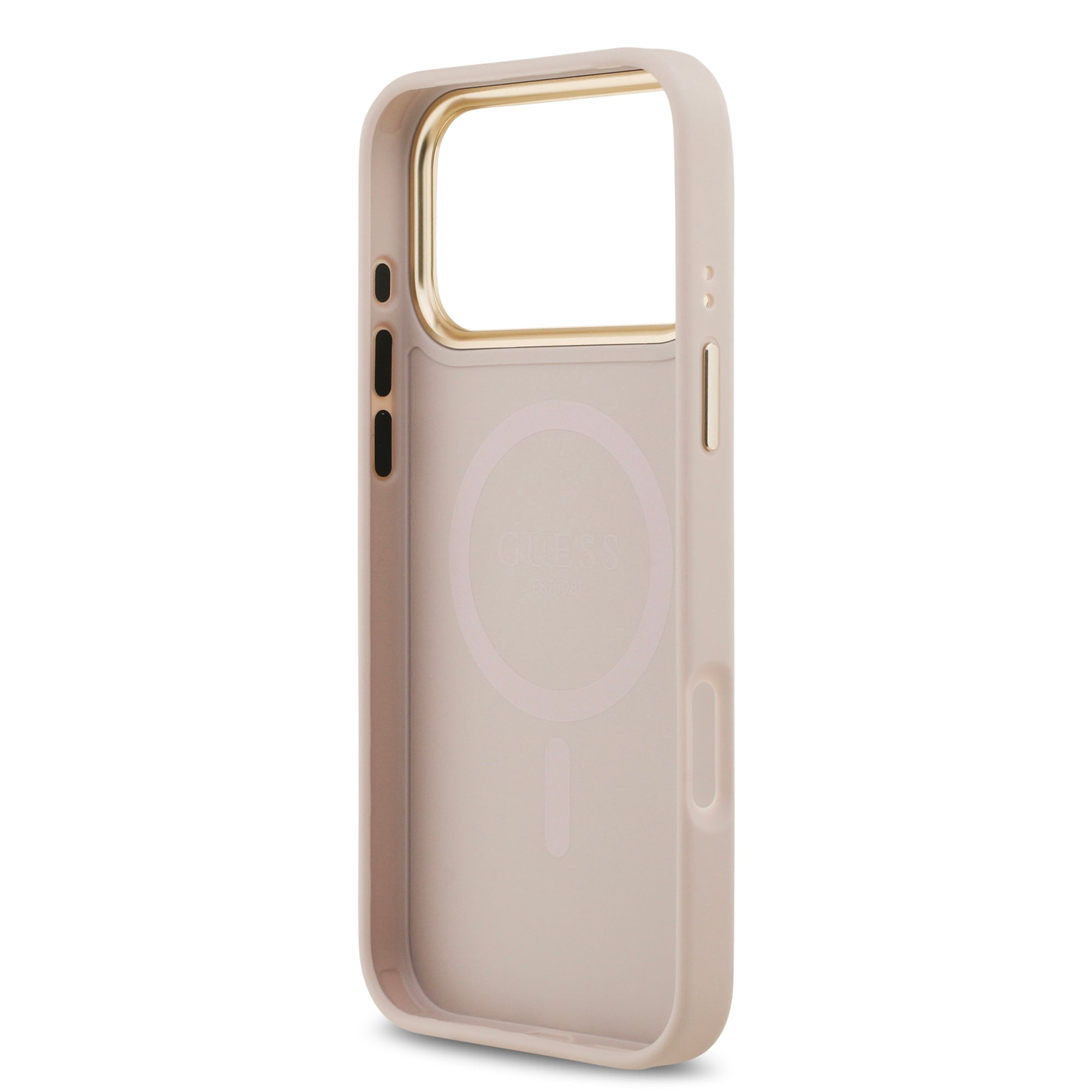 GUESS GUHMP17XPG4SEMCP HardCase MagSafe PU W/ 4G PU Stripe Pink iPhone 17 Pro Max