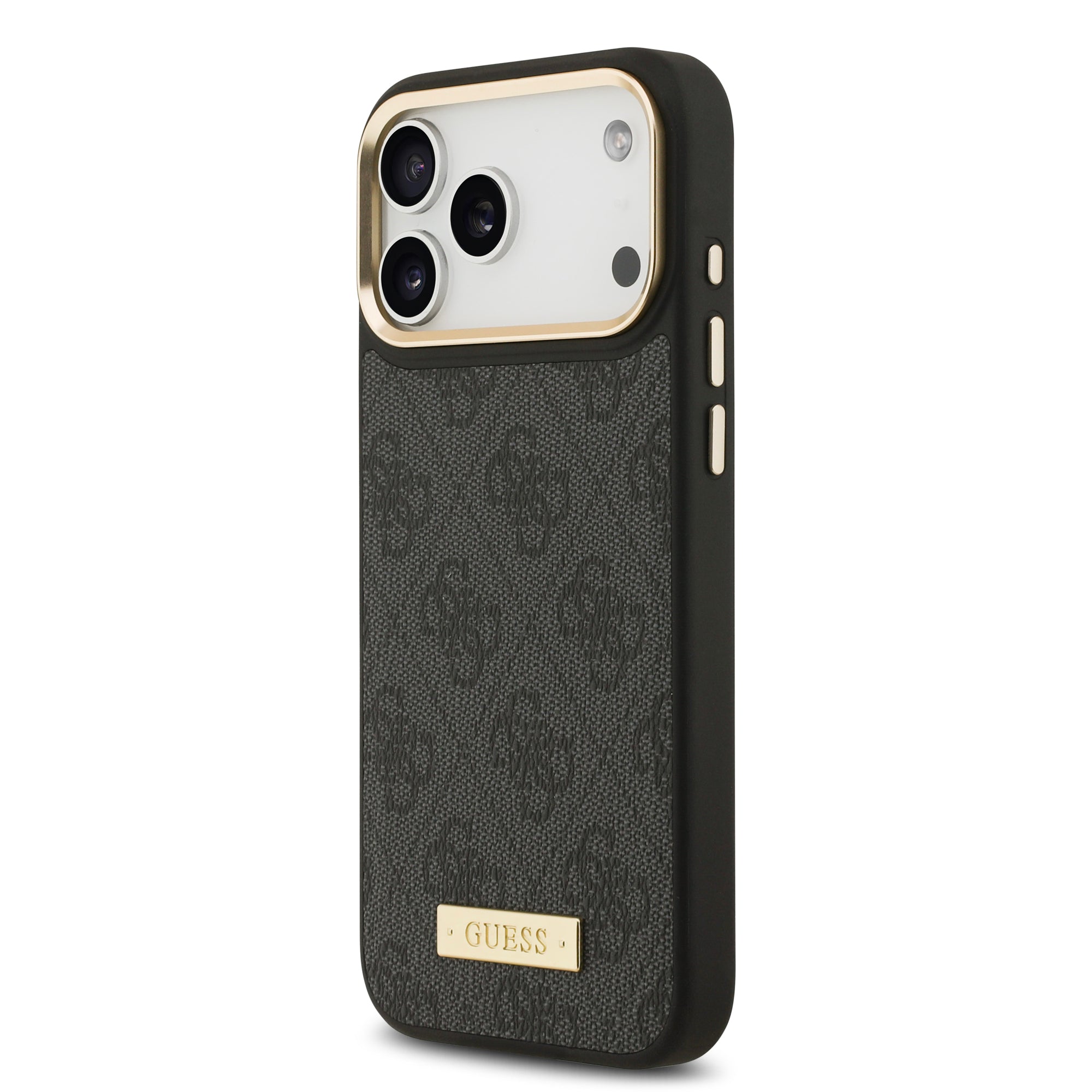 GUESS GUHMP17XU4GPRK HardCase MagSafe 4G PU Logo Plate Black iPhone 17 Pro Max