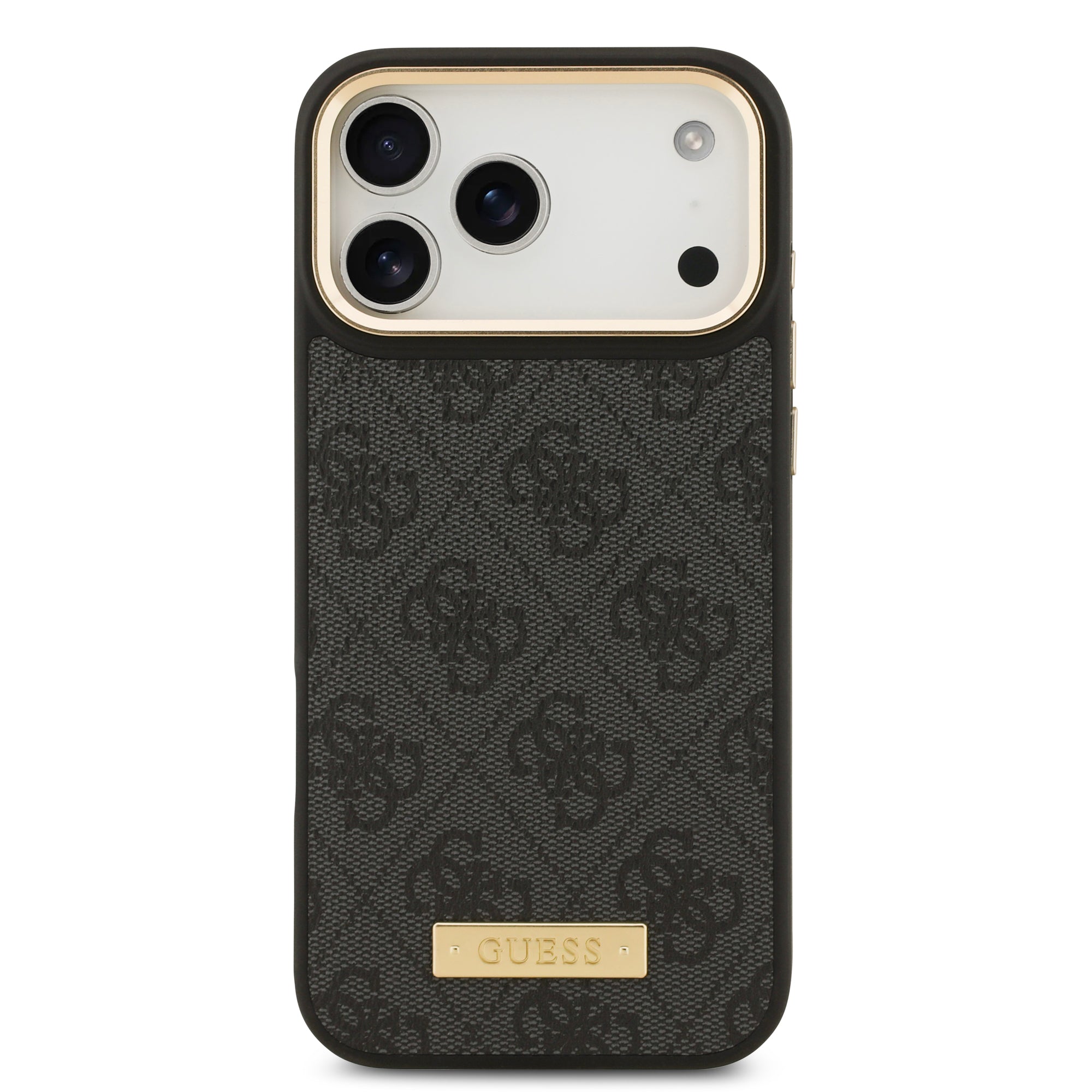 GUESS GUHMP17XU4GPRK HardCase MagSafe 4G PU Logo Plate Black iPhone 17 Pro Max