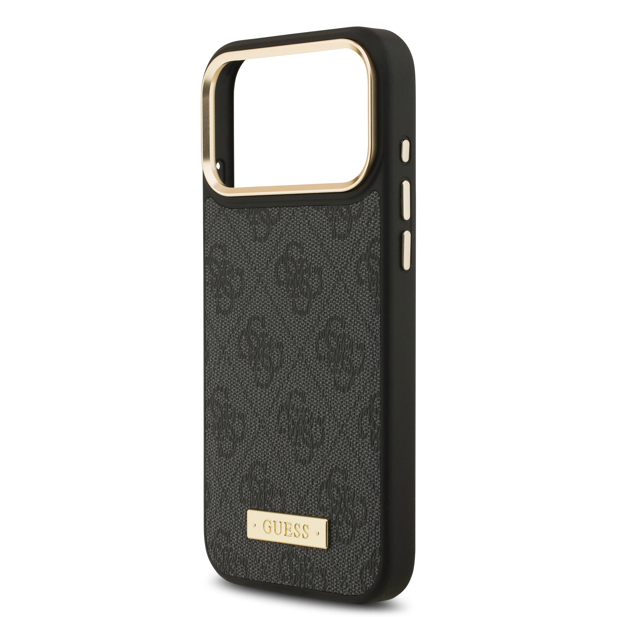 GUESS GUHMP17XU4GPRK HardCase MagSafe 4G PU Logo Plate Black iPhone 17 Pro Max