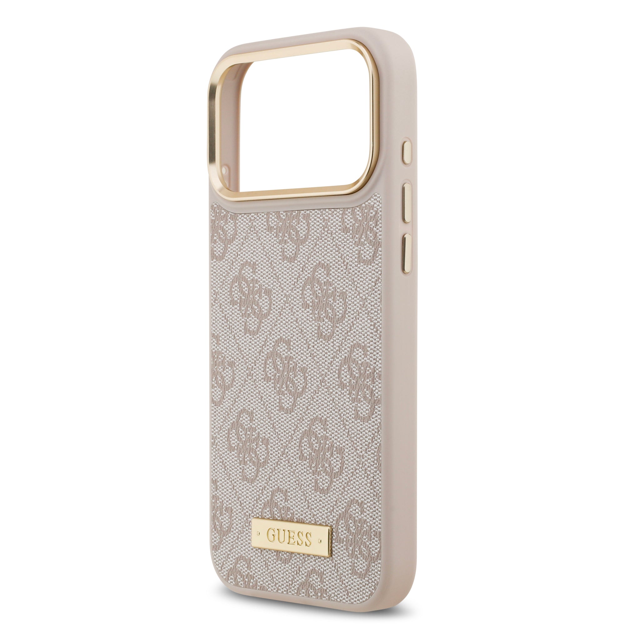 GUESS GUHMP17LU4GPRP HardCase MagSafe 4G PU Logo Plate Pink iPhone 17 Pro