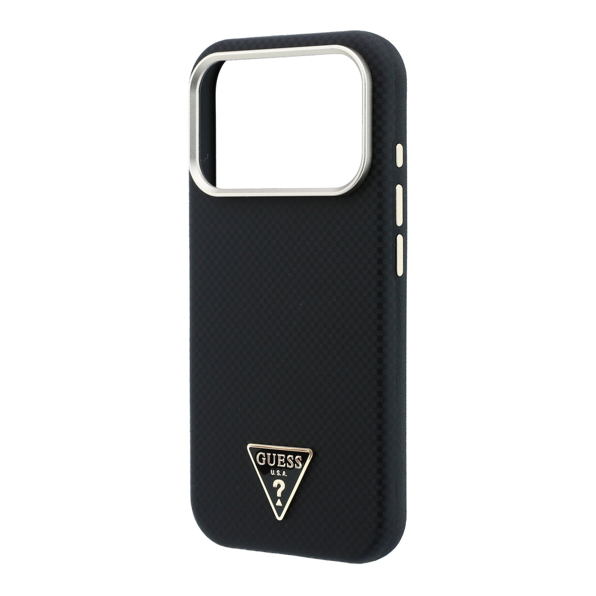 Guess GUHMP18L6PWKSGTK Kevlar Triangle Logo MagSafe for iPhone 18 Pro / 17 Pro black