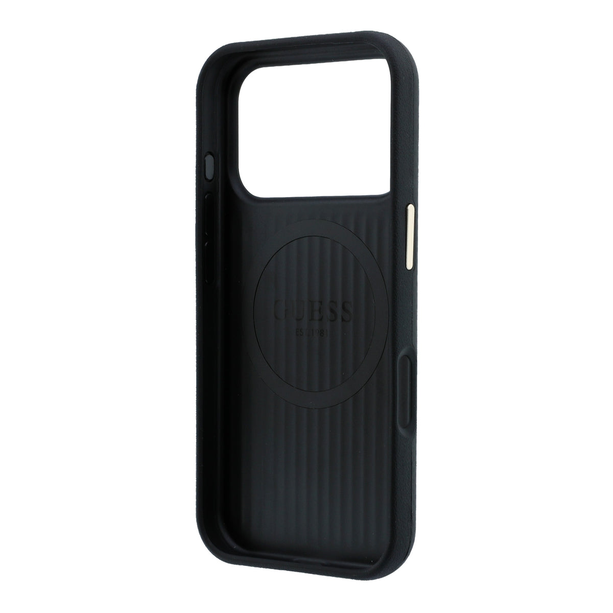 Guess GUHMP18L6PWKSGTK Kevlar Triangle Logo MagSafe for iPhone 18 Pro / 17 Pro black