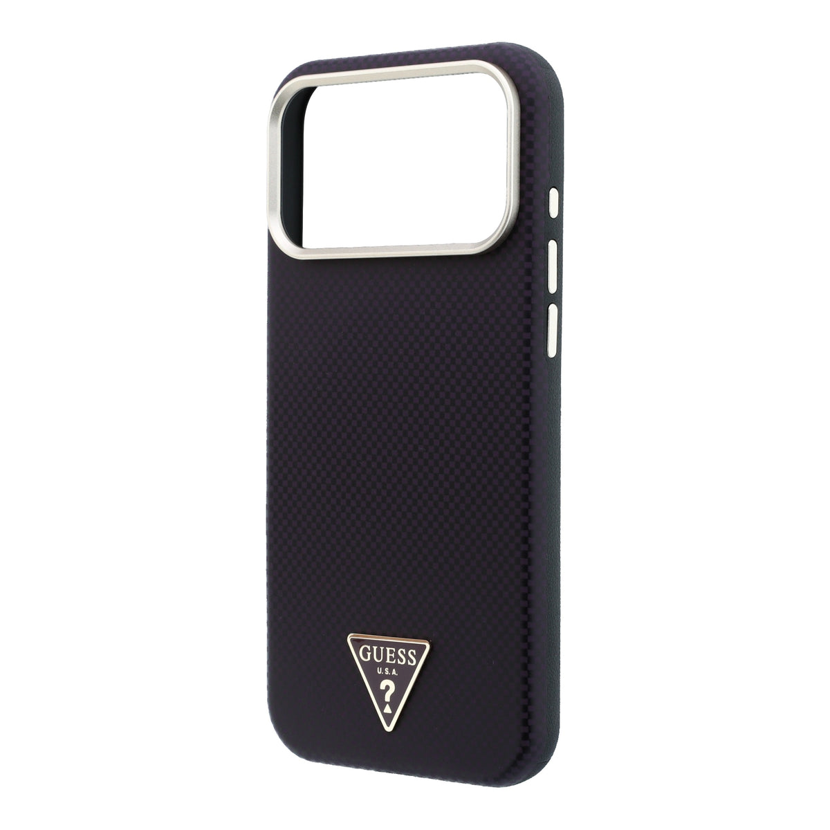 Guess GUHMP18X6PWKSGTU Kevlar Triangle Logo MagSafe for iPhone 18 Pro Max / 17 Pro Max Burgnudy