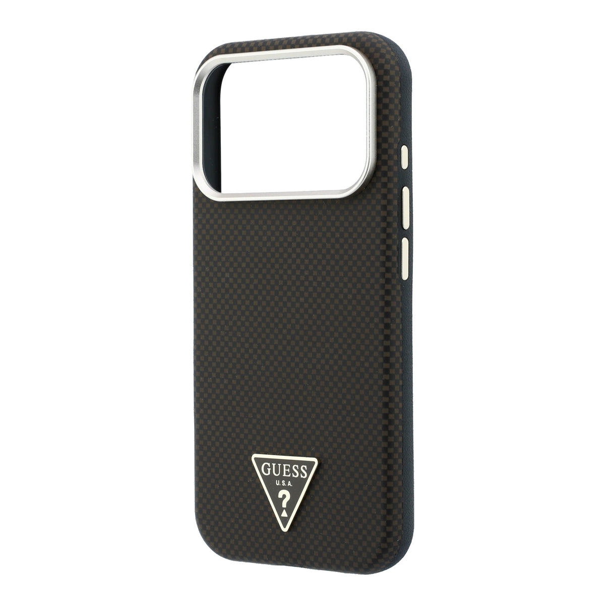 Guess GUHMP18X6PWKSGTW Kevlar Triangle Logo MagSafe for iPhone 18 Pro Max / 17 Pro Max Brown