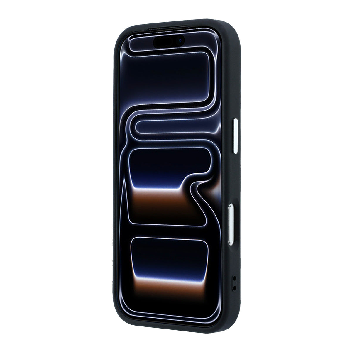 Guess GUHMP18LPGSMTLSK Grained Triangle Logo MagSafe for iPhone 18 Pro / 17 Pro black