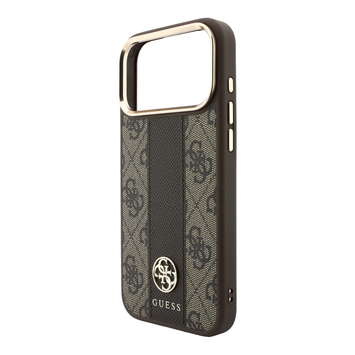 Guess GUHMP18X6P4G4RCK 4G with Stripe Round and Classic Logos MagSafe for iPhone 18 Pro Max / iPhone 17 Pro Max Brown