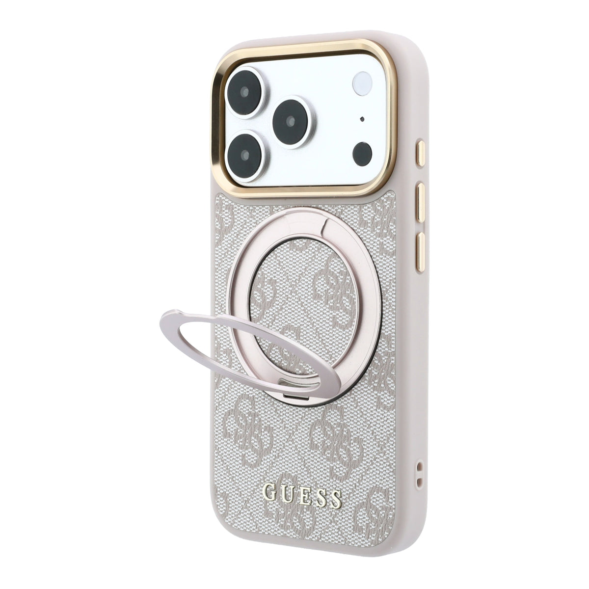 Guess GUHMP18X6PS4RSCLP Ring Stand 360 4G Classic Logo MagSafe case for iPhone 18 Pro Max / 17 Pro Max pink