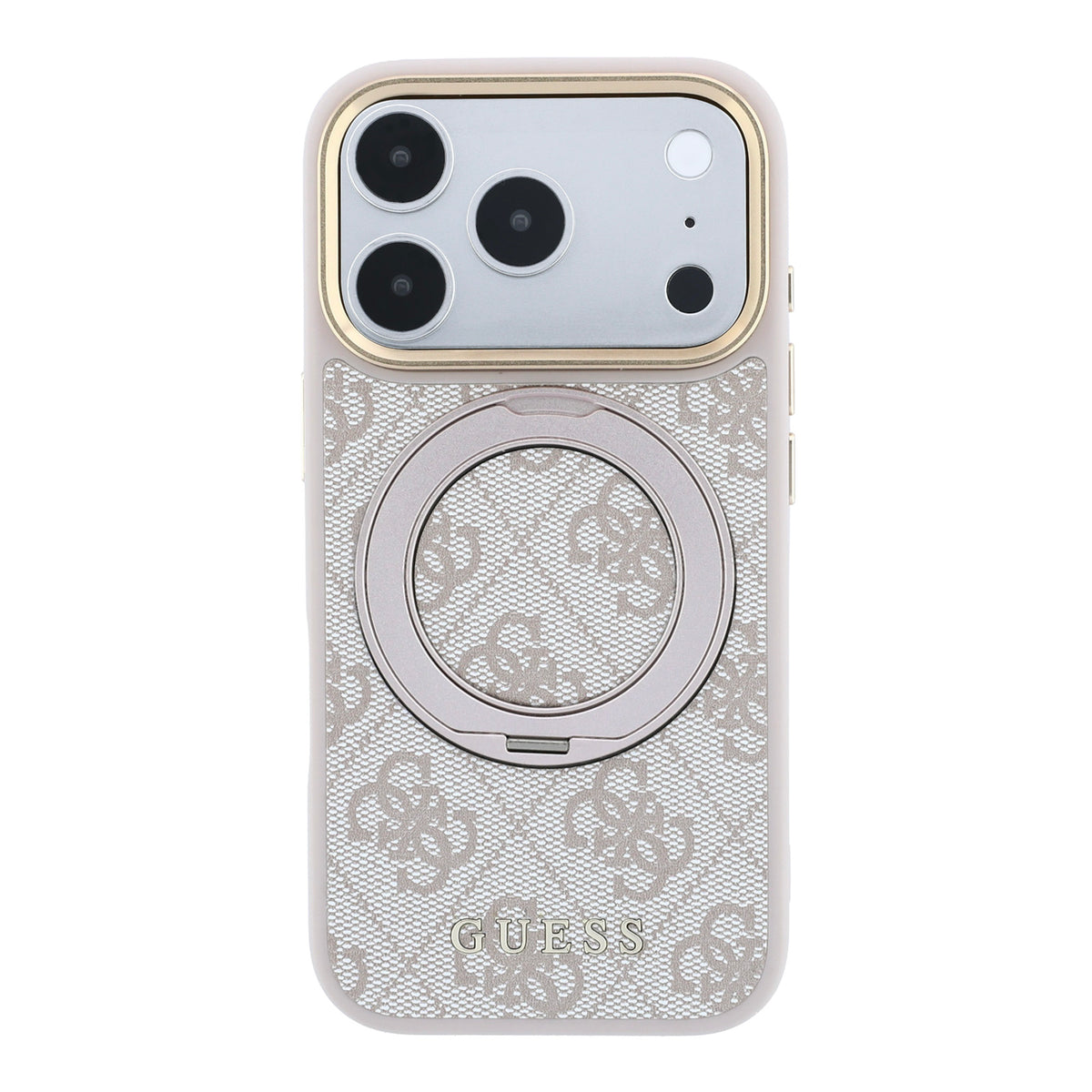 Guess GUHMP18X6PS4RSCLP Ring Stand 360 4G Classic Logo MagSafe case for iPhone 18 Pro Max / 17 Pro Max pink