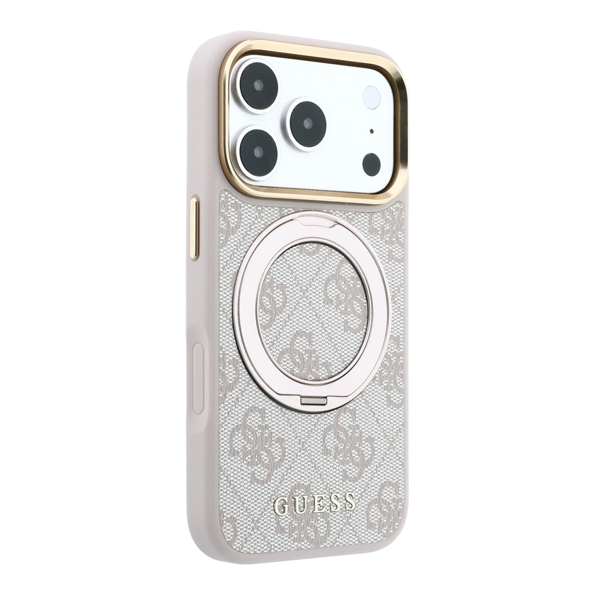 Guess GUHMP18X6PS4RSCLP Ring Stand 360 4G Classic Logo MagSafe case for iPhone 18 Pro Max / 17 Pro Max pink