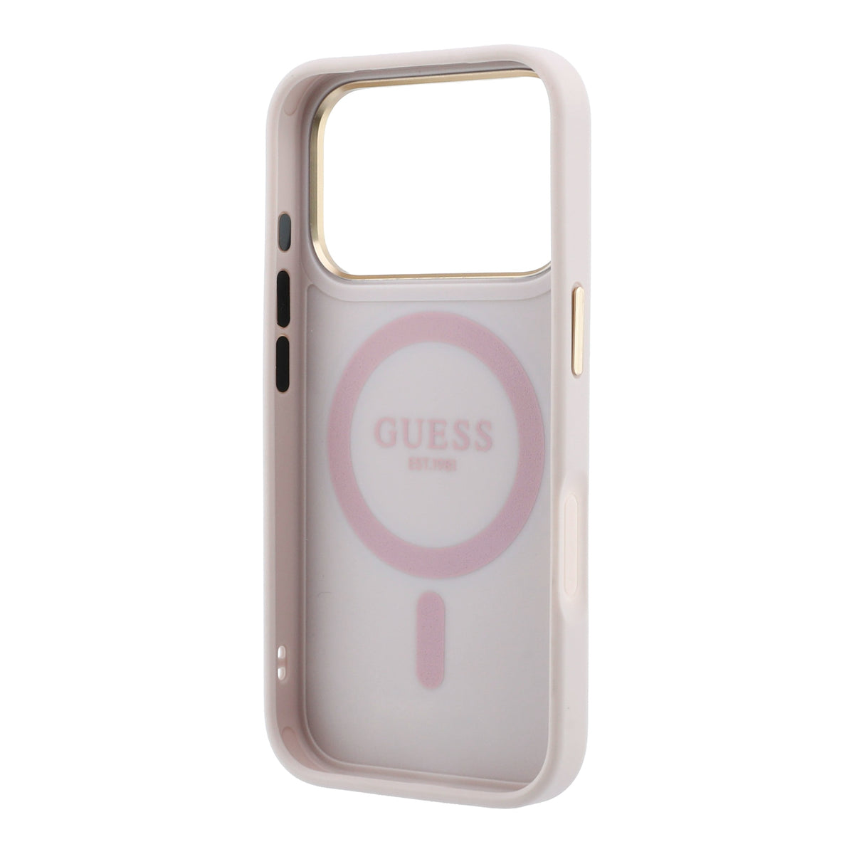 Guess GUHMP18X6PS4RSCLP Ring Stand 360 4G Classic Logo MagSafe case for iPhone 18 Pro Max / 17 Pro Max pink