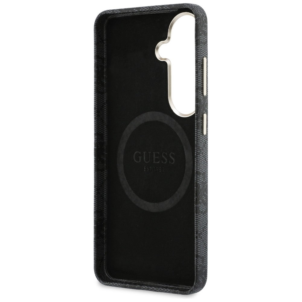 Guess GUHMS26S5P4FWMSK 4G Script MagSafe for Samsung Galaxy S26 Black