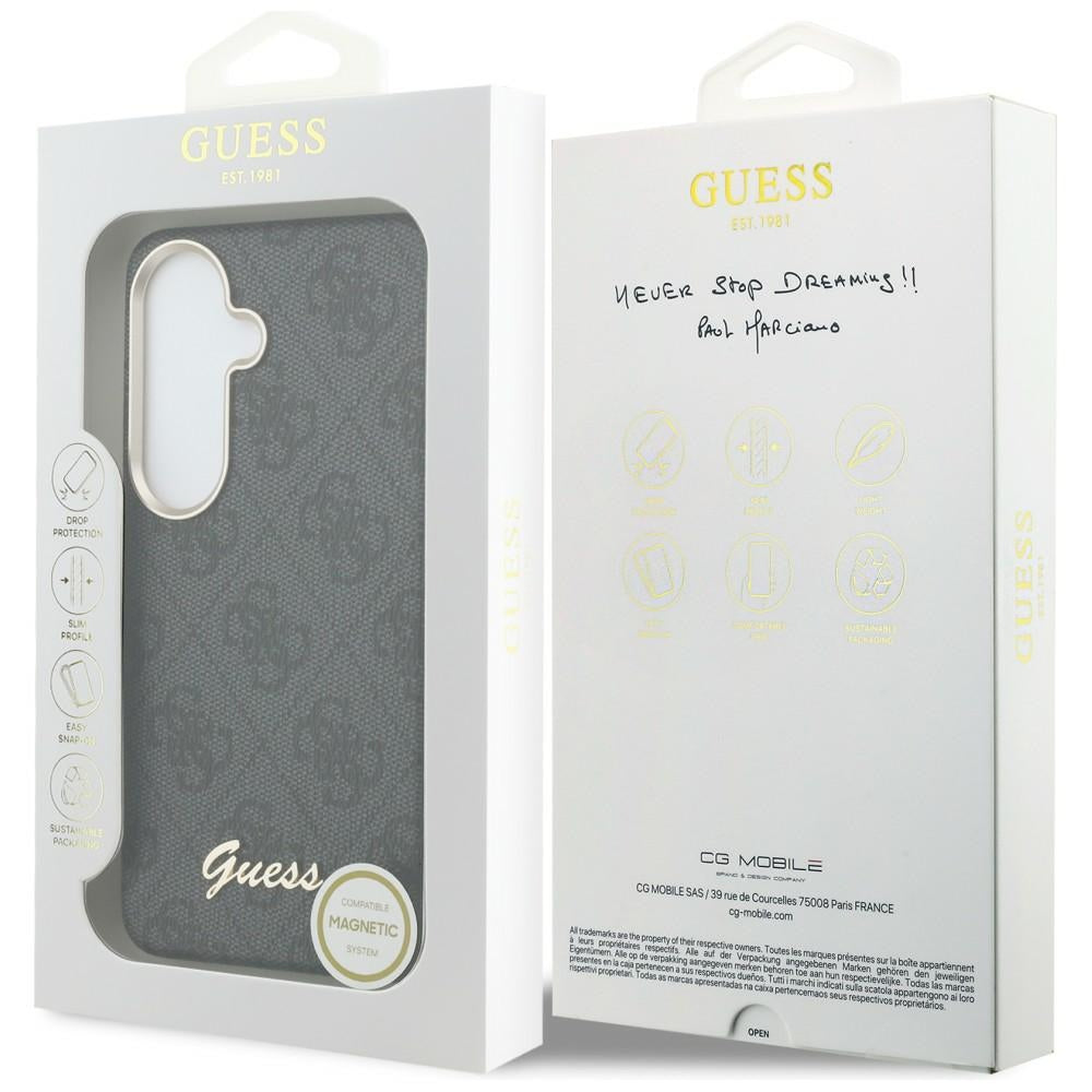 Guess GUHMS26S5P4FWMSK 4G Script MagSafe for Samsung Galaxy S26 Black