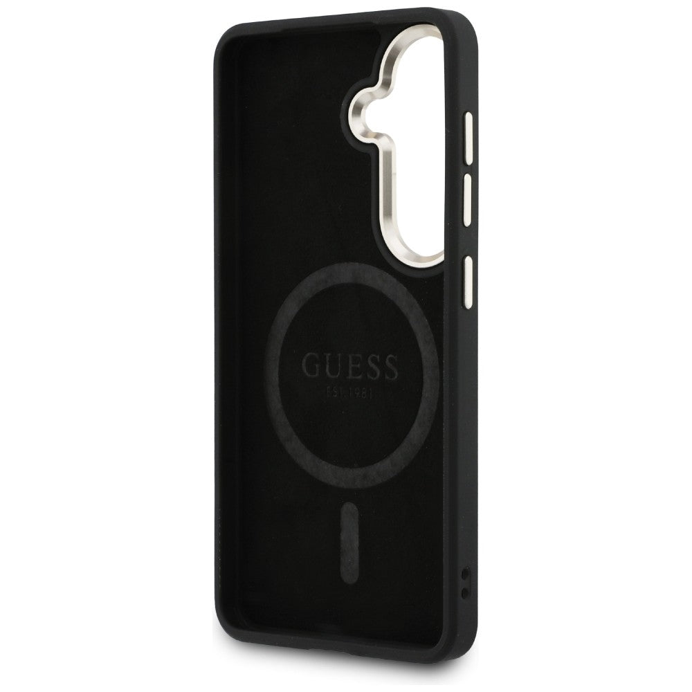 Guess GUHMS26SP4MSEGCK 4G Embossed Ring MagSafe for Samsung Galaxy S26 black