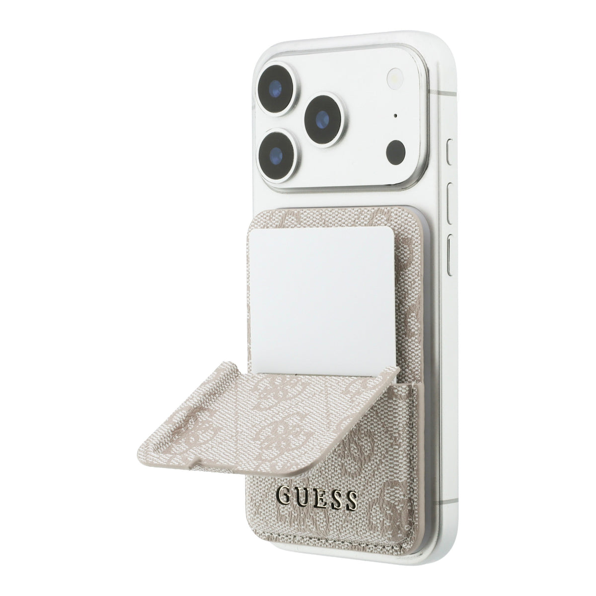 GUESS Card Holder 4 Cards 4G PU MagSafe and Stand Classic Logo Pink