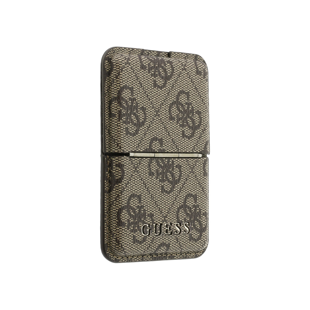 GUESS Card Holder 4 Cards 4G PU MagSafe and Stand Classic Logo Brown