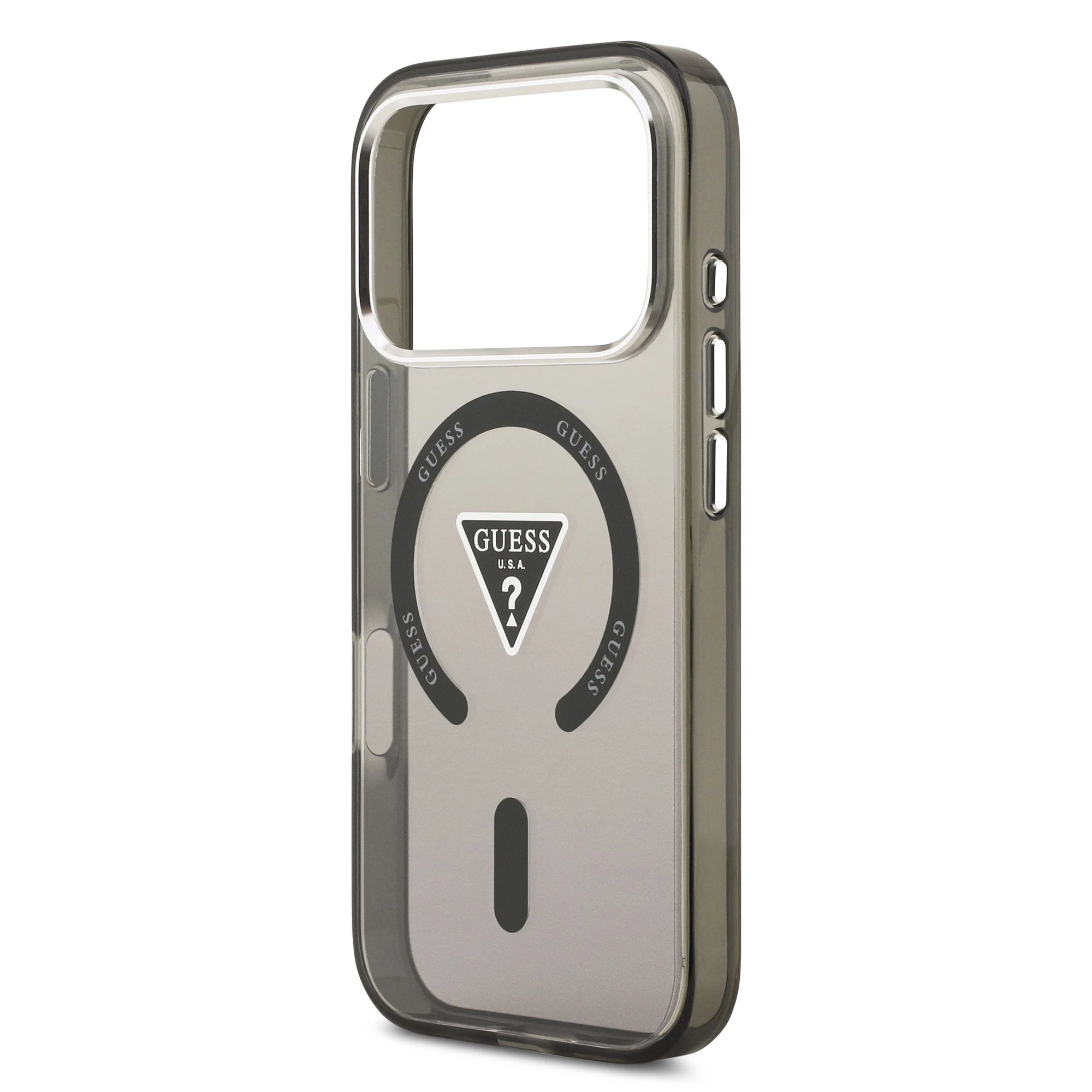 GUESS GUHMP17LHGTMLCGK Hardcase MagSafe Black IML Gradient Triangle Logo MagSafe for iPhone 17 Pro