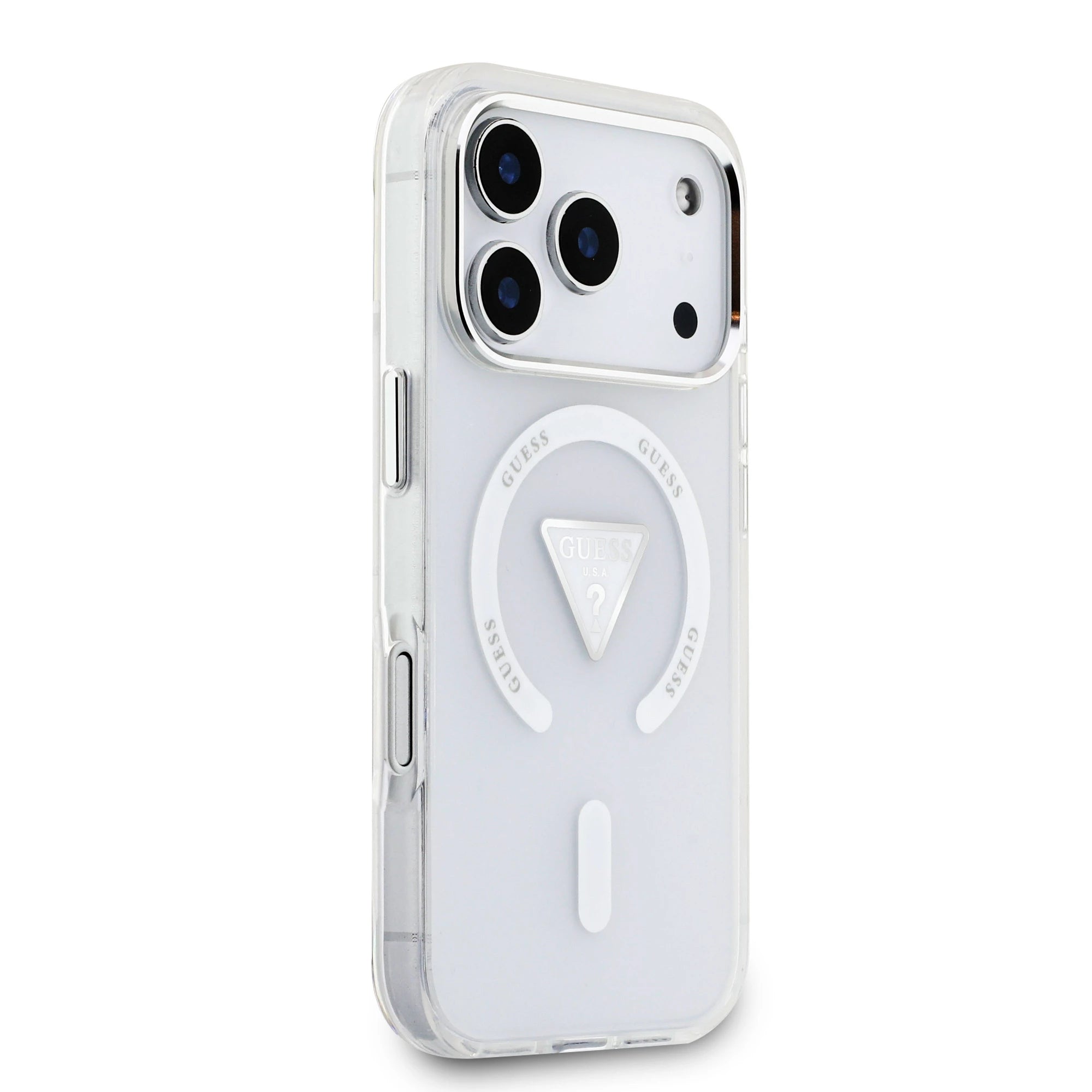 GUESS GUHMP17XHGTMLCGT Hardcase MagSafe Transparent IML Gradient Triangle Logo MagSafe for iPhone 17 Pro Max