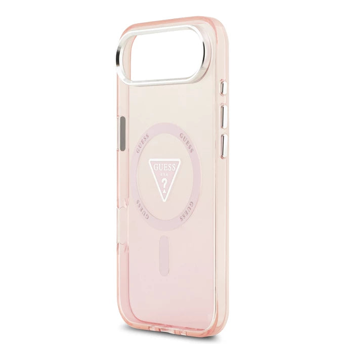 GUESS GUHMP17MHGTMLCGP Hardcase MagSafe Pink IML Gradient Triangle Logo MagSafe for iPhone 17 Air