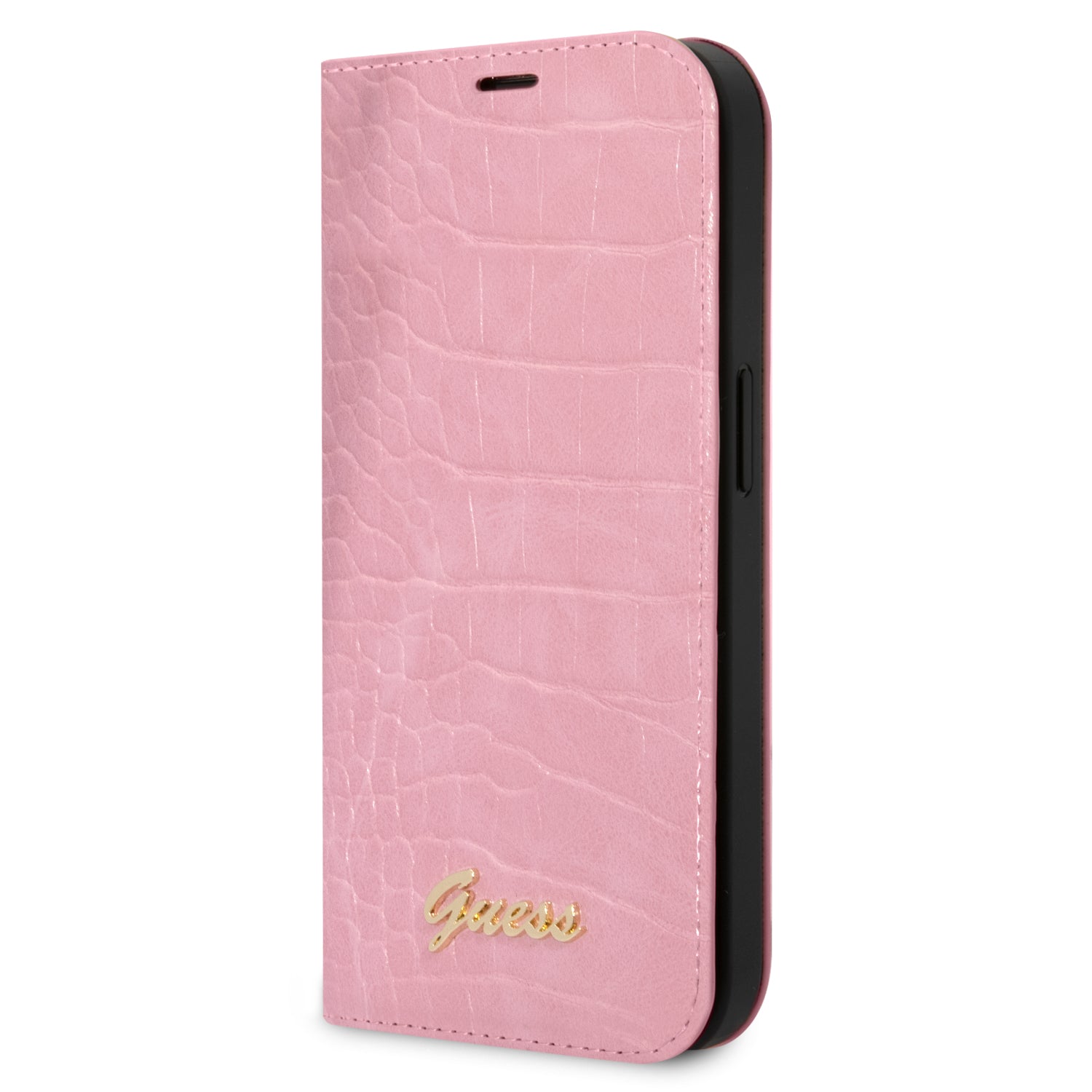 GUESS Apple iPhone 14 Plus Book Pink Croco Case