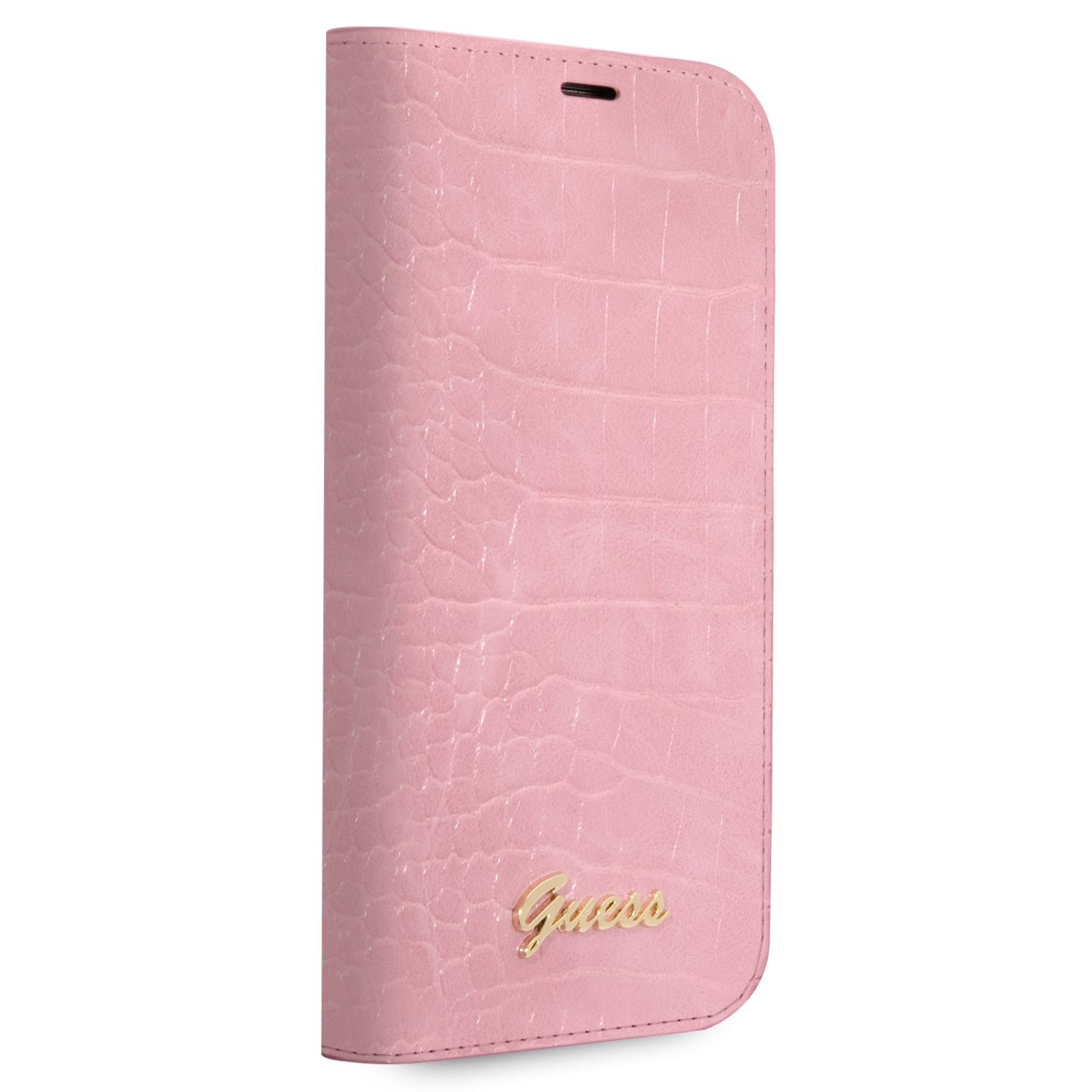 GUESS Apple iPhone 14 Plus Book Pink Croco Case