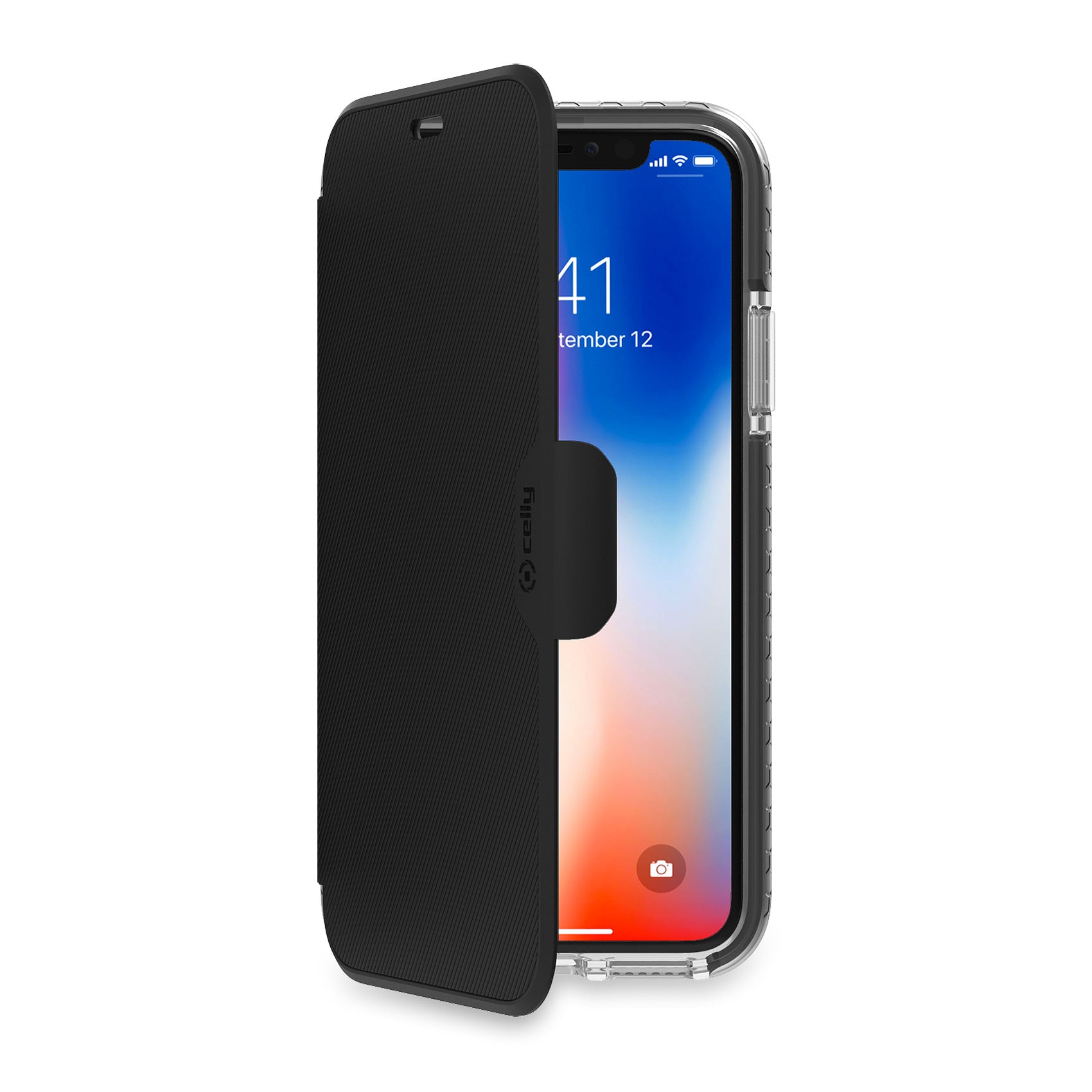 Celly HEXAWALLY IPHONE XS/X BLACK