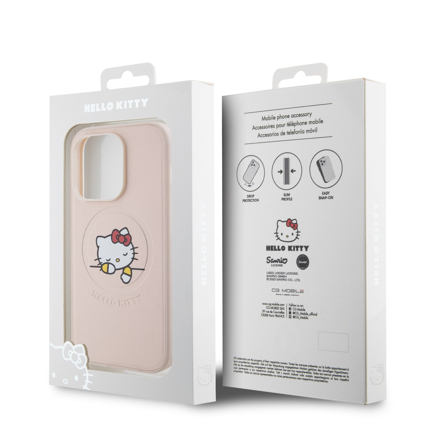 H. KITTY HC MAGSAFE PU KITTY ASLEEP PINK iPhone 15 PRO