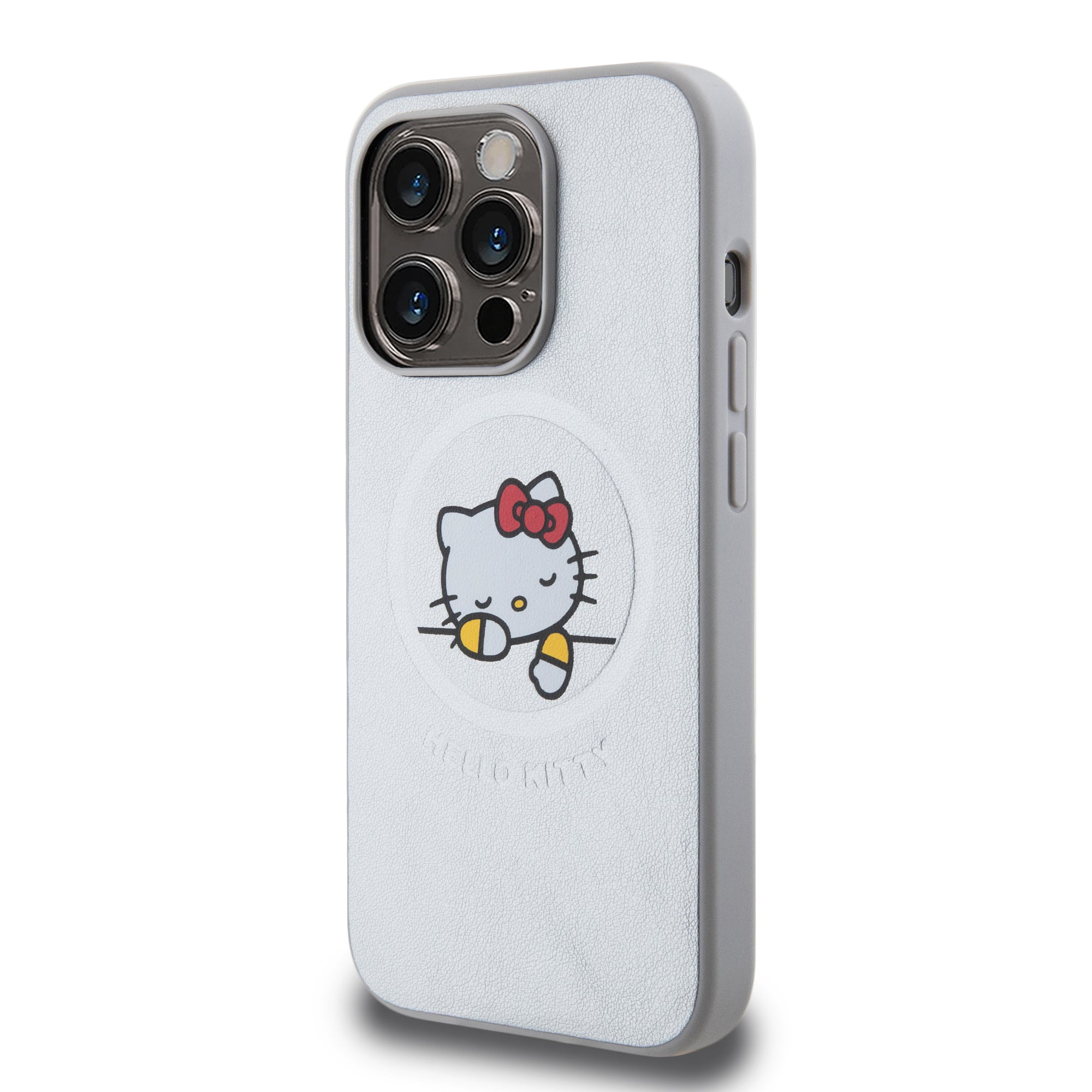 H. KITTY HC MAGSAFE PU KITTY ASLEEP SILVER iPhone 15 PRO