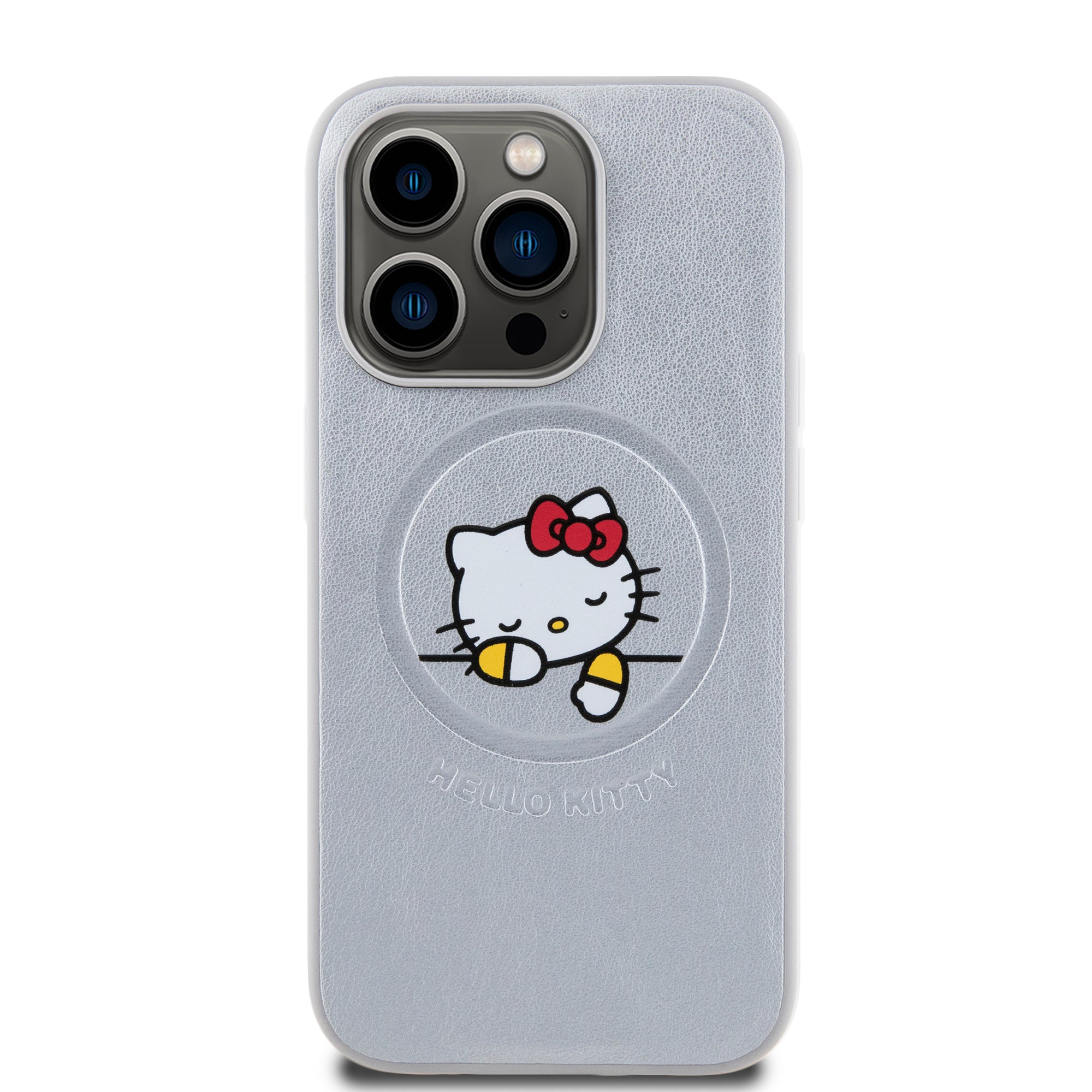 H. KITTY HC MAGSAFE PU KITTY ASLEEP SILVER iPhone 15 PRO