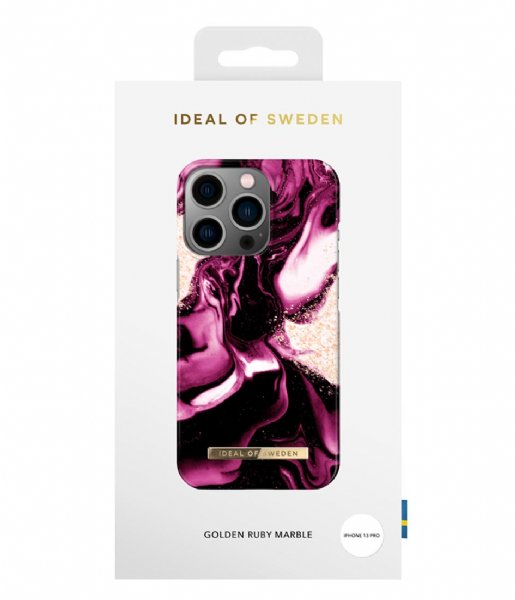 IDEAL OF SWEDEN Fashion Case iPhone 13 Pro Golden Ruby